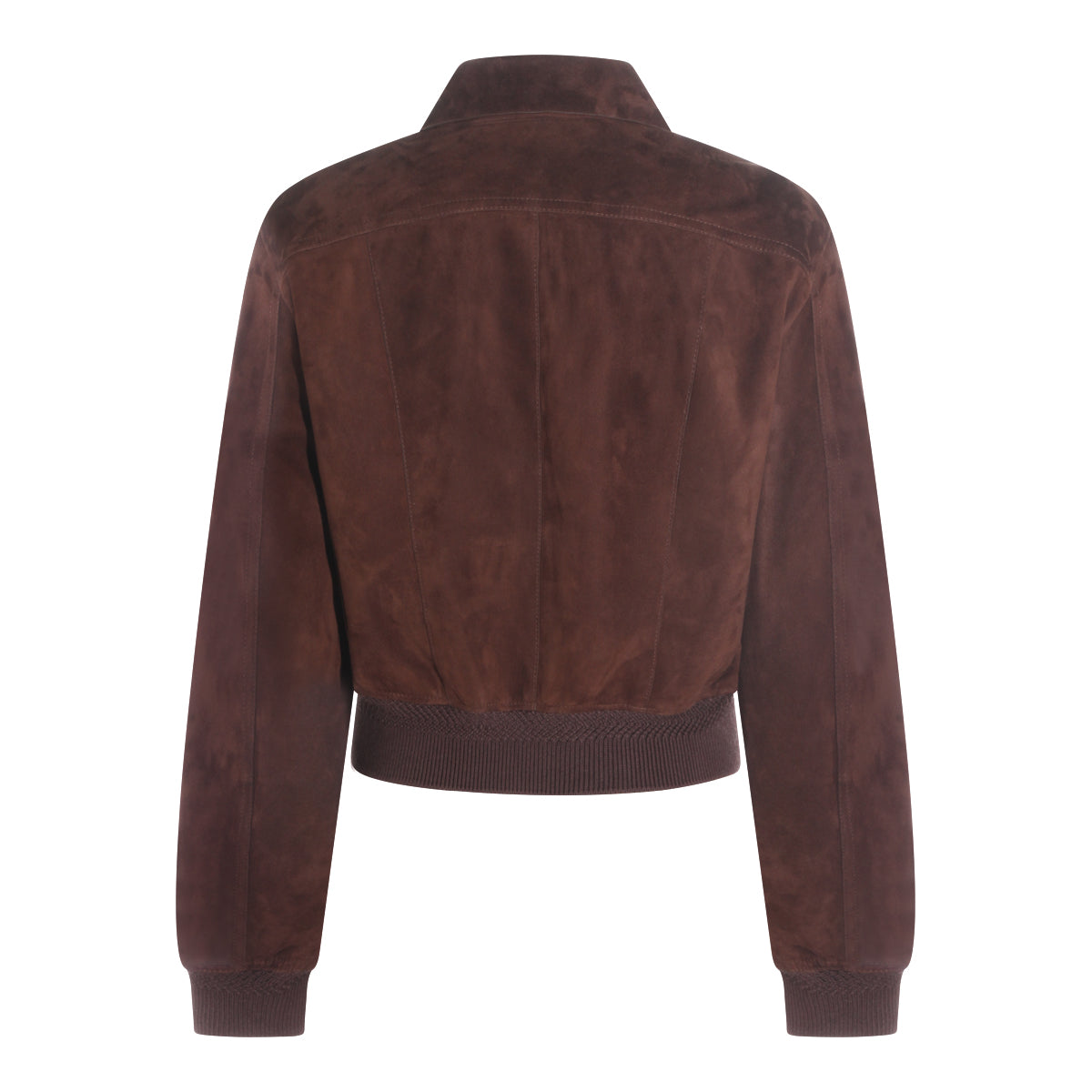 Brown Suede Cropped Jacket
