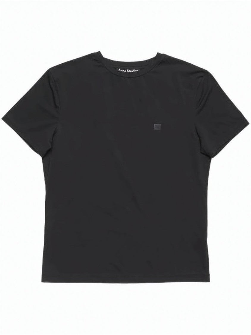 Short-Sleeved T-Shirt with Minimalistic Face Design