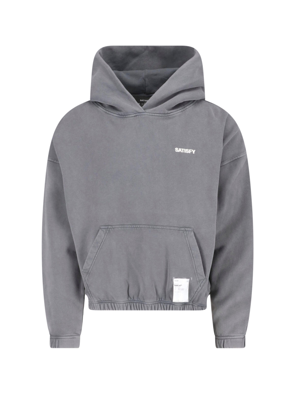 Gray Softcell™ Cotton Hooded Sweatshirt