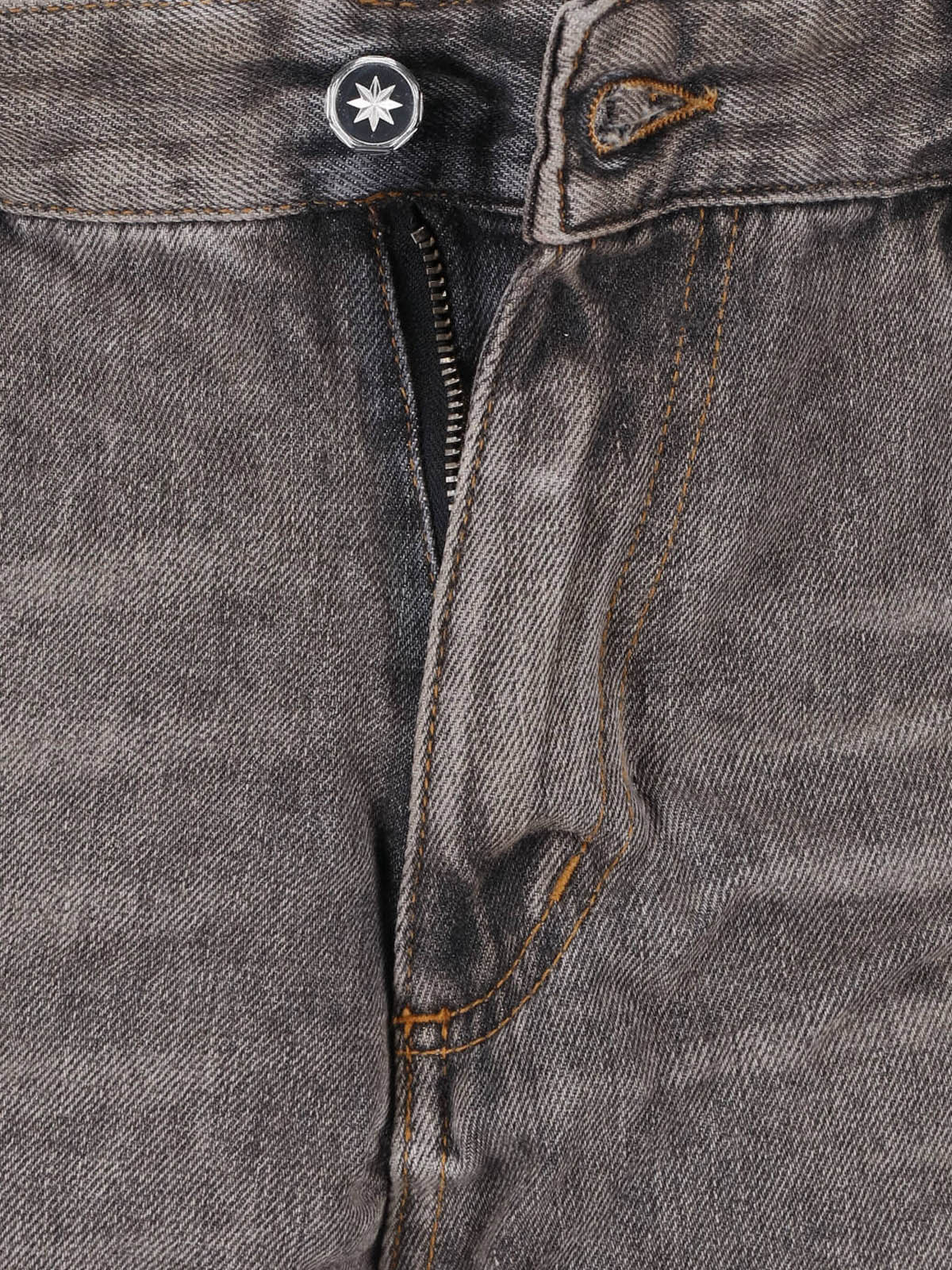 Gray Rich Kid Wide-Leg Jeans