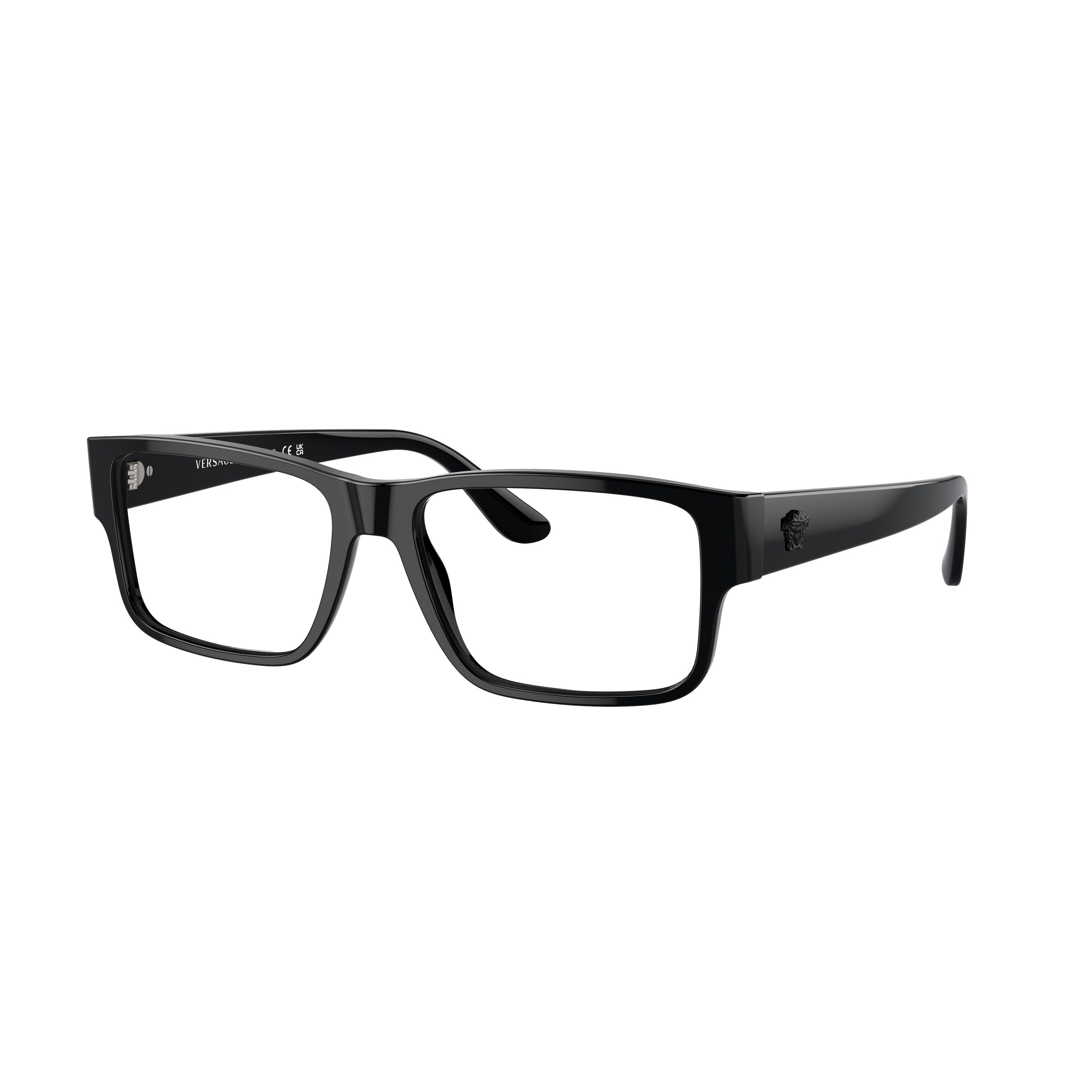 0ve3342 Rectangular Black Acetate Eyeglasses