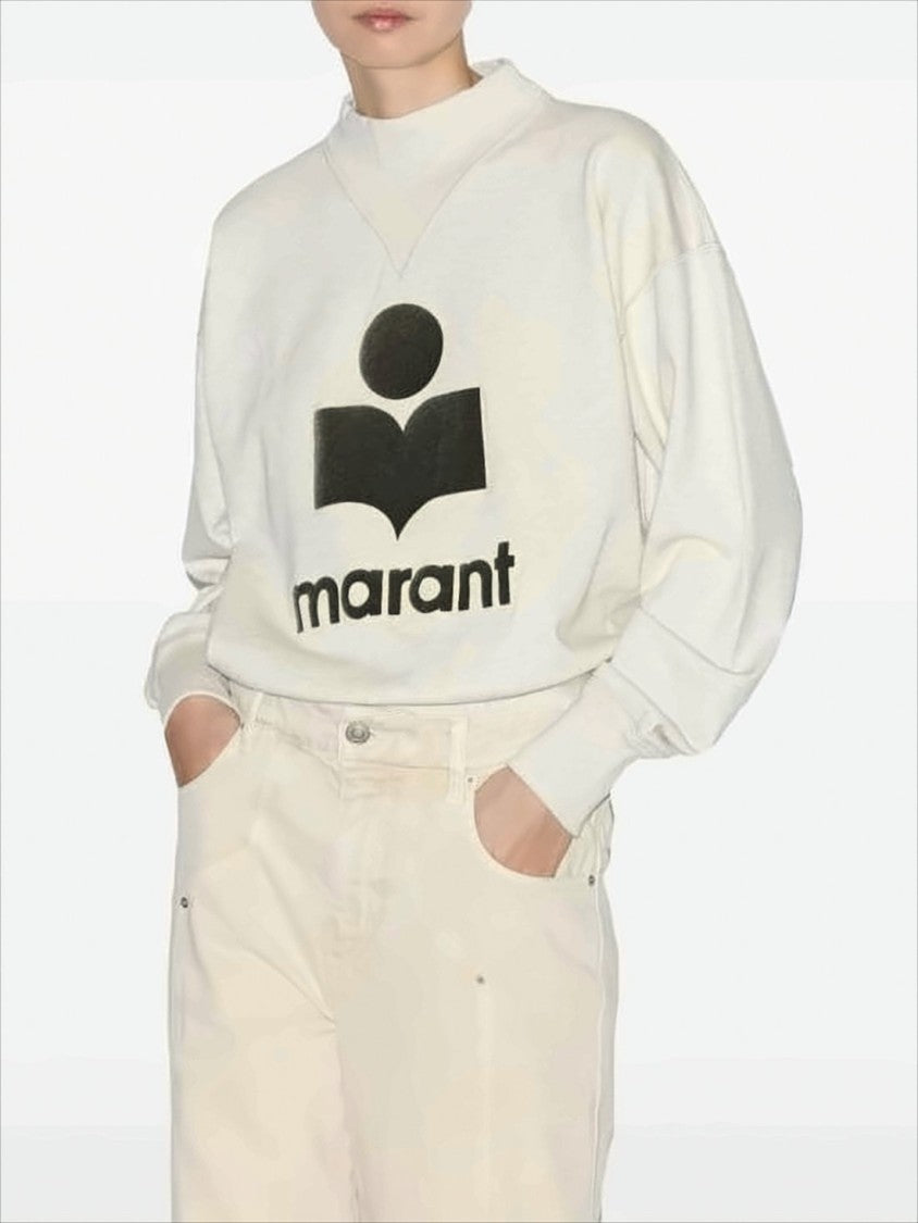 Relaxed Fit Long-Sleeve Sweatshirt with Graphic Logo
