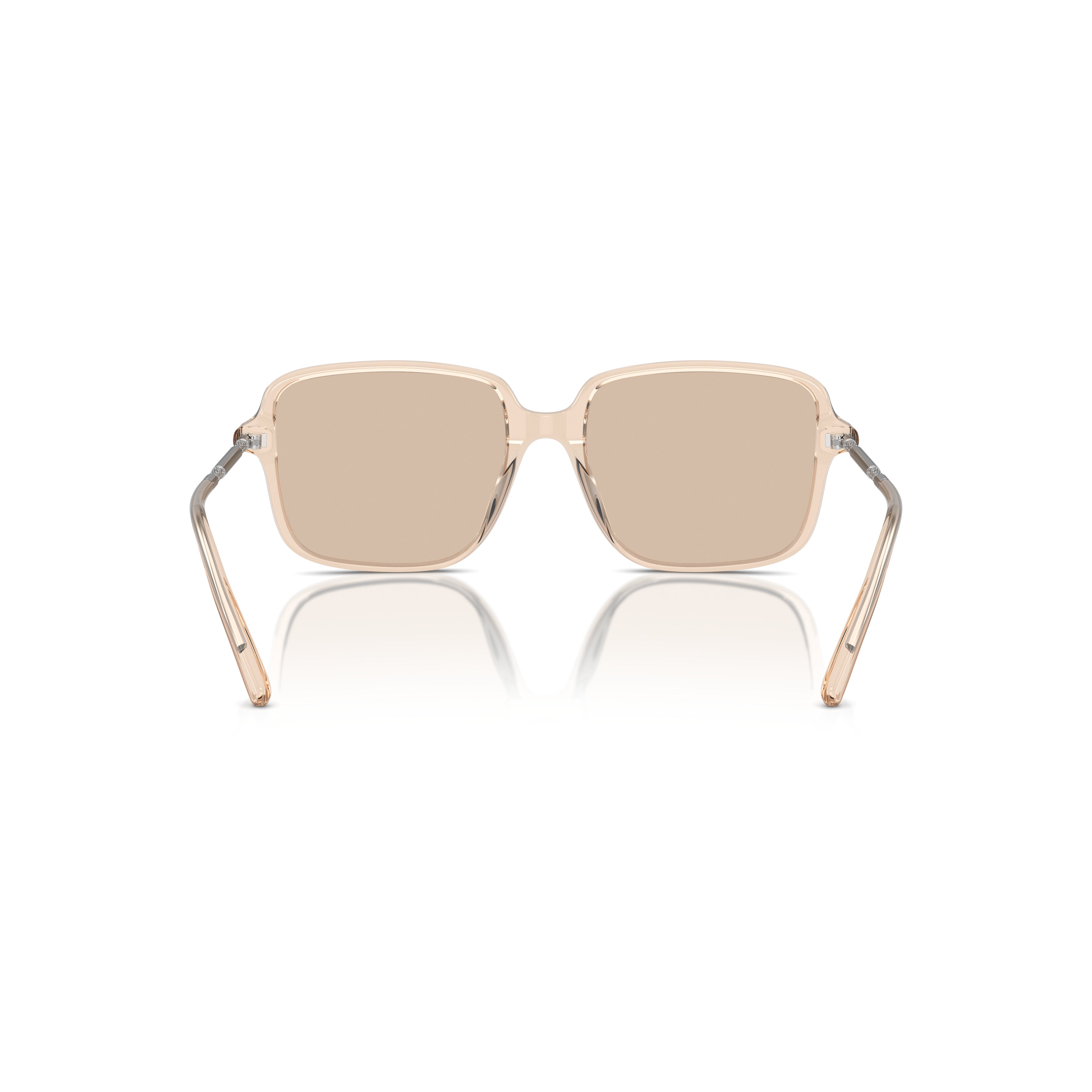 0bc3001 Translucent Acetate Square Sunglasses with Metallic Accents