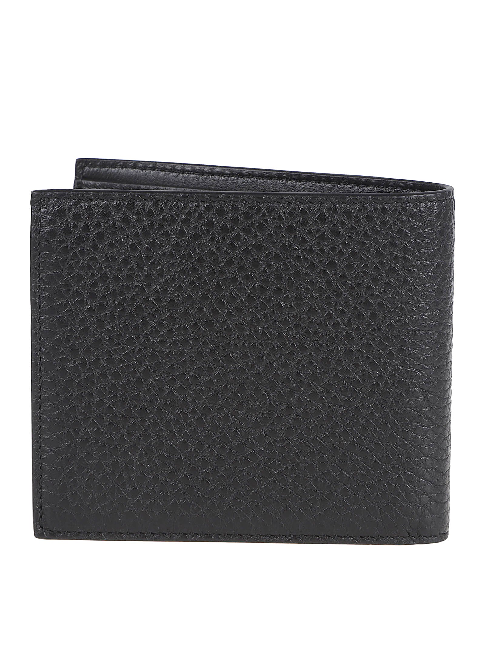 Textured Leather Bi-Fold Wallet