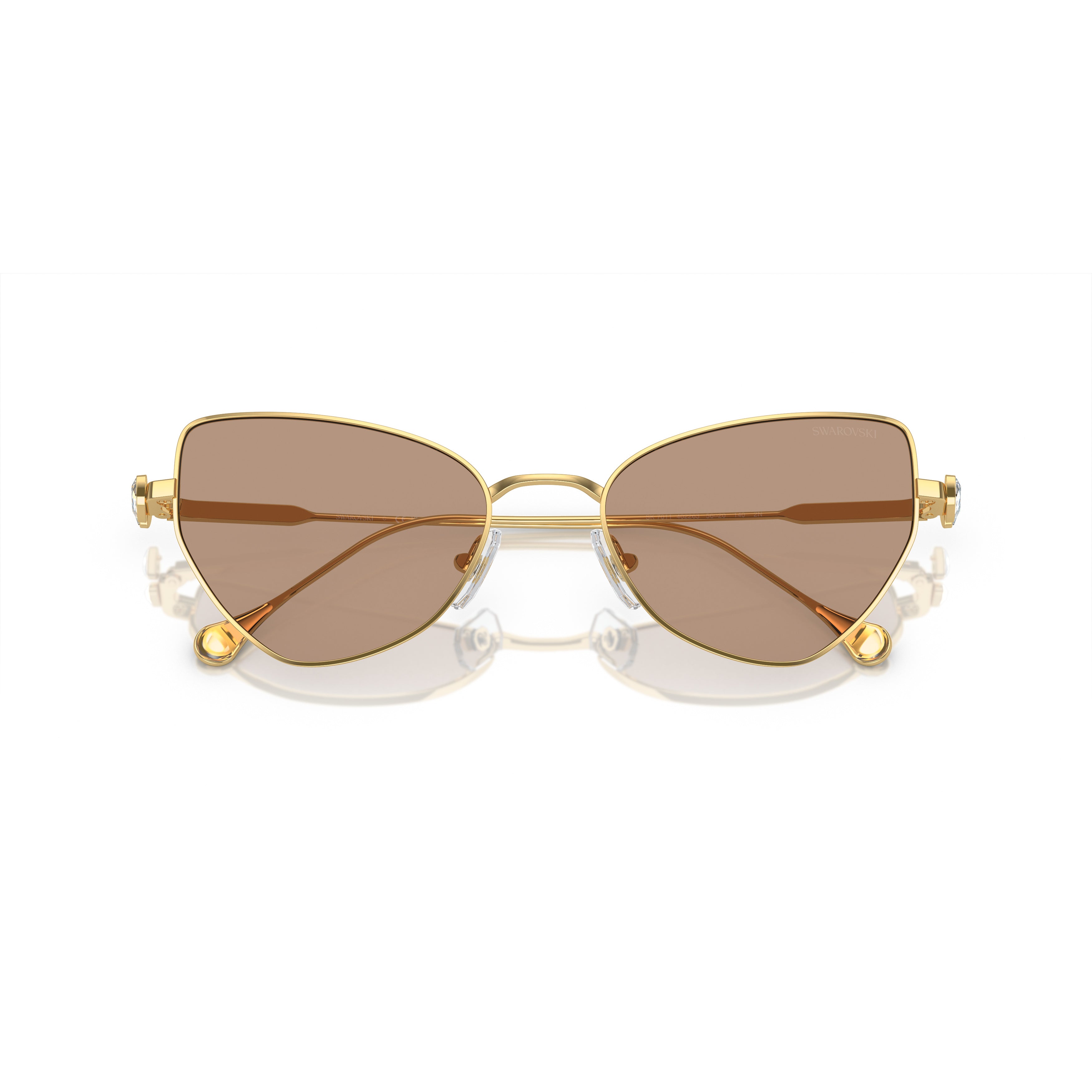 Cat-Eye Sunglasses With Crystal Embellishments