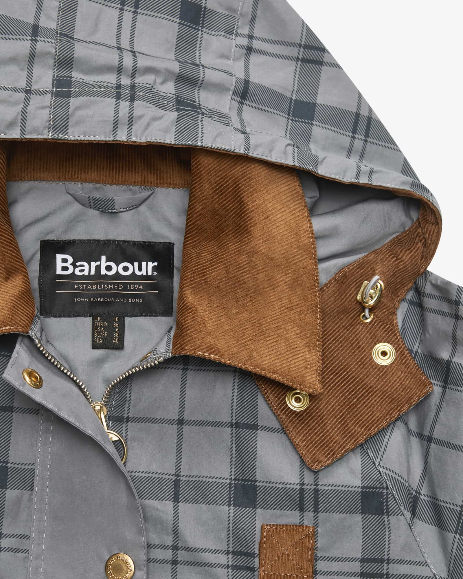 Carnforth Tartan Hooded Casual Jacket