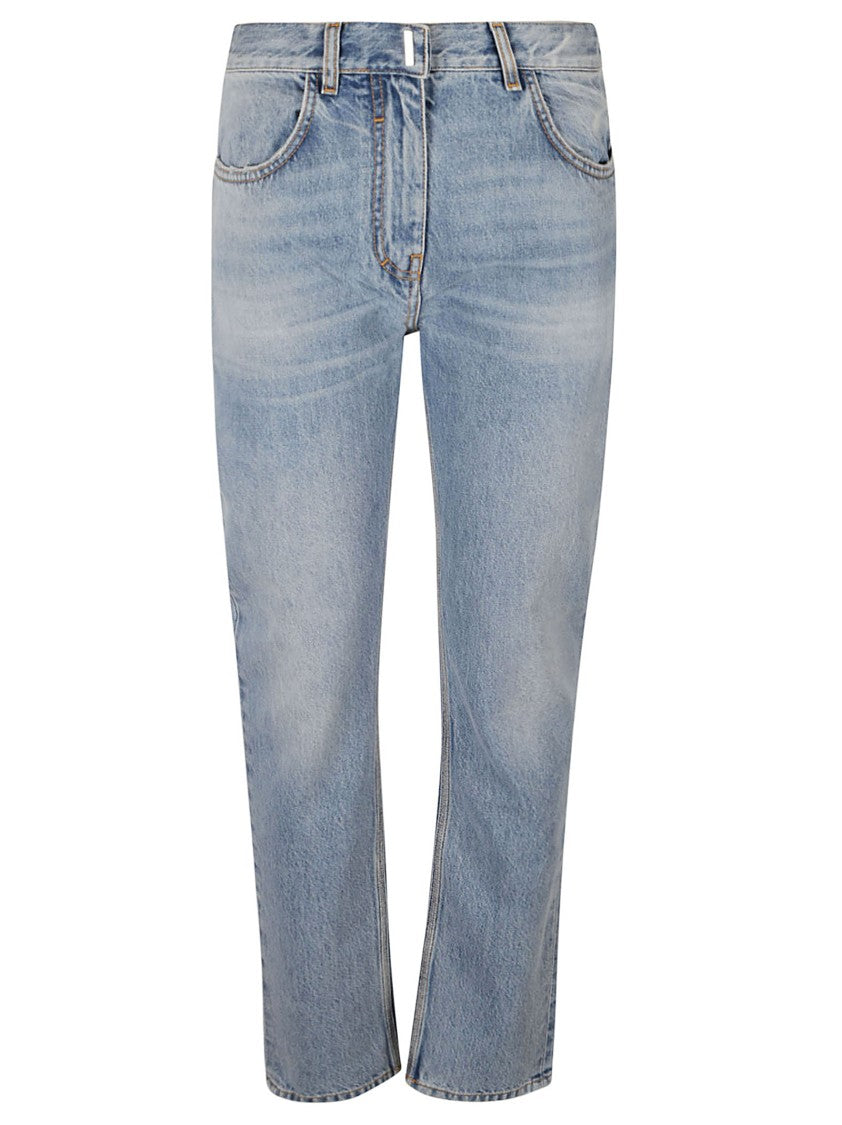 Classic High-Waisted Straight-Leg Denim