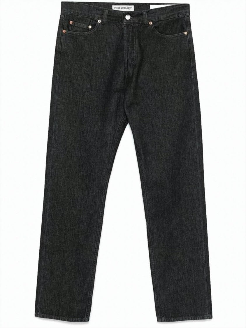 Classic Straight-Leg Denim Pants