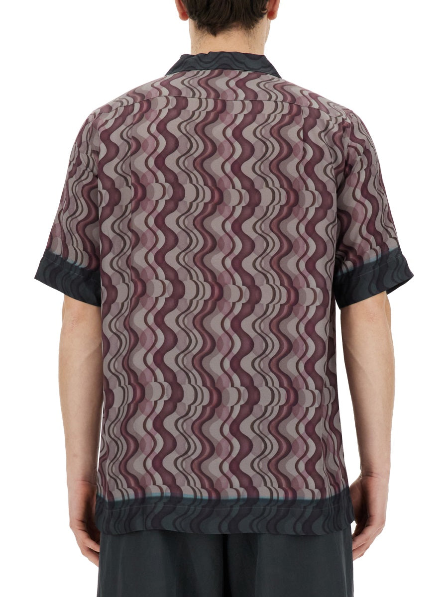 Vibrant Printed Casual Shirt With Classic Collar