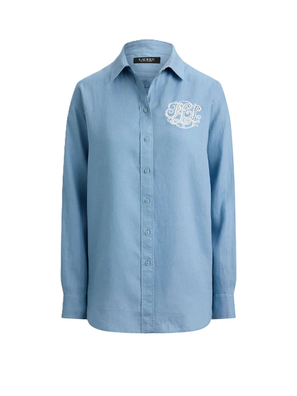 Blue Woven Sport Recycled Shirt Blouse
