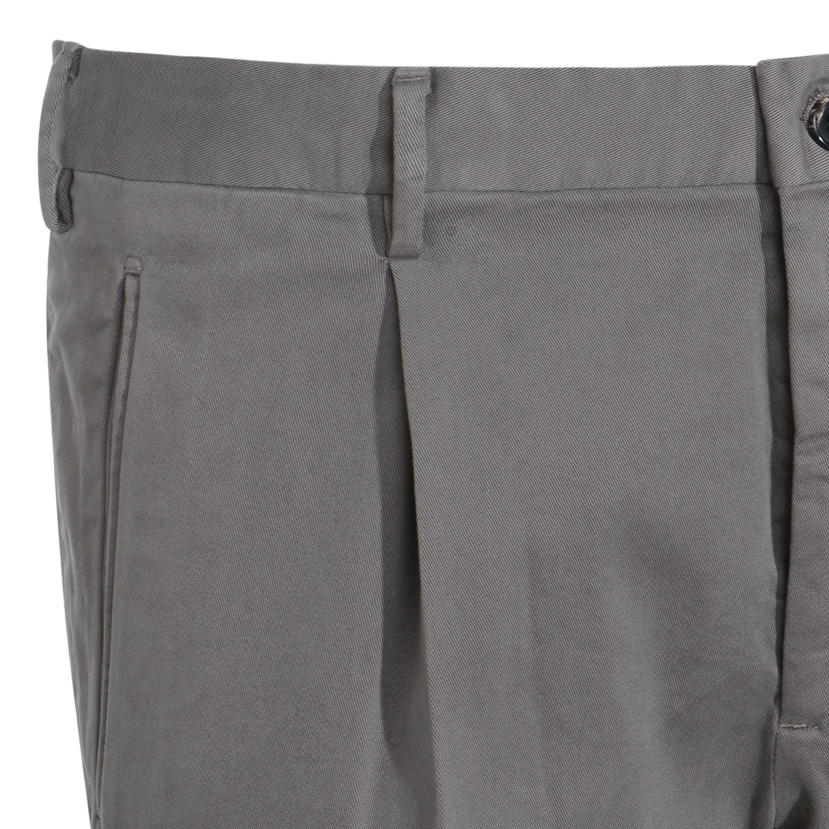 Tailored Grey Trousers with Pleated Waistband