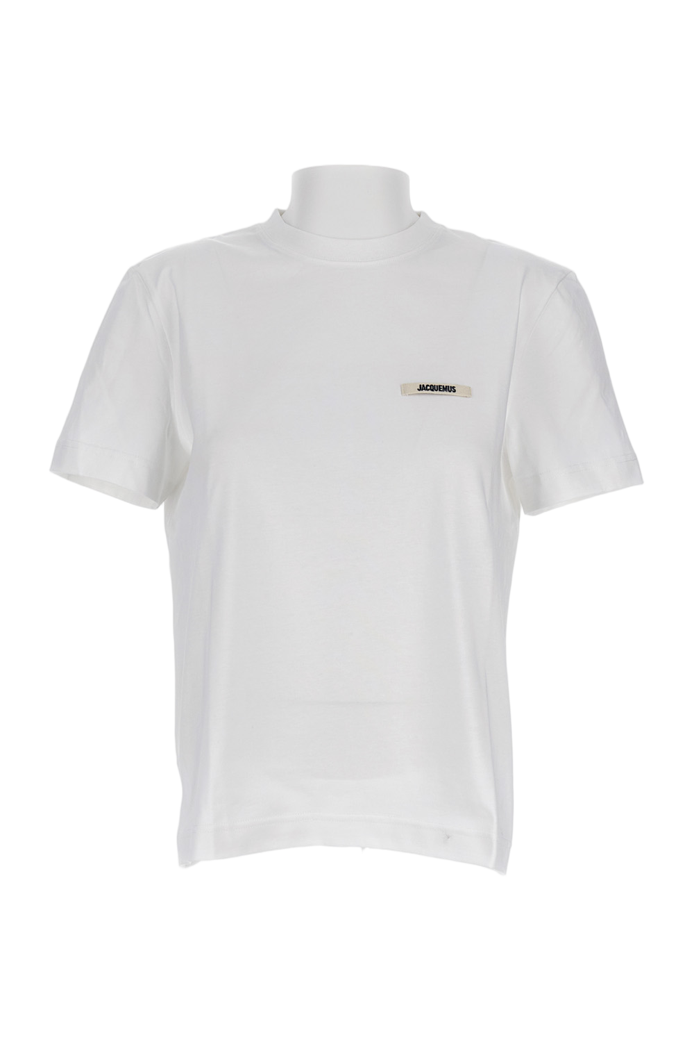 Crew Neck T-Shirt with Logo Label
