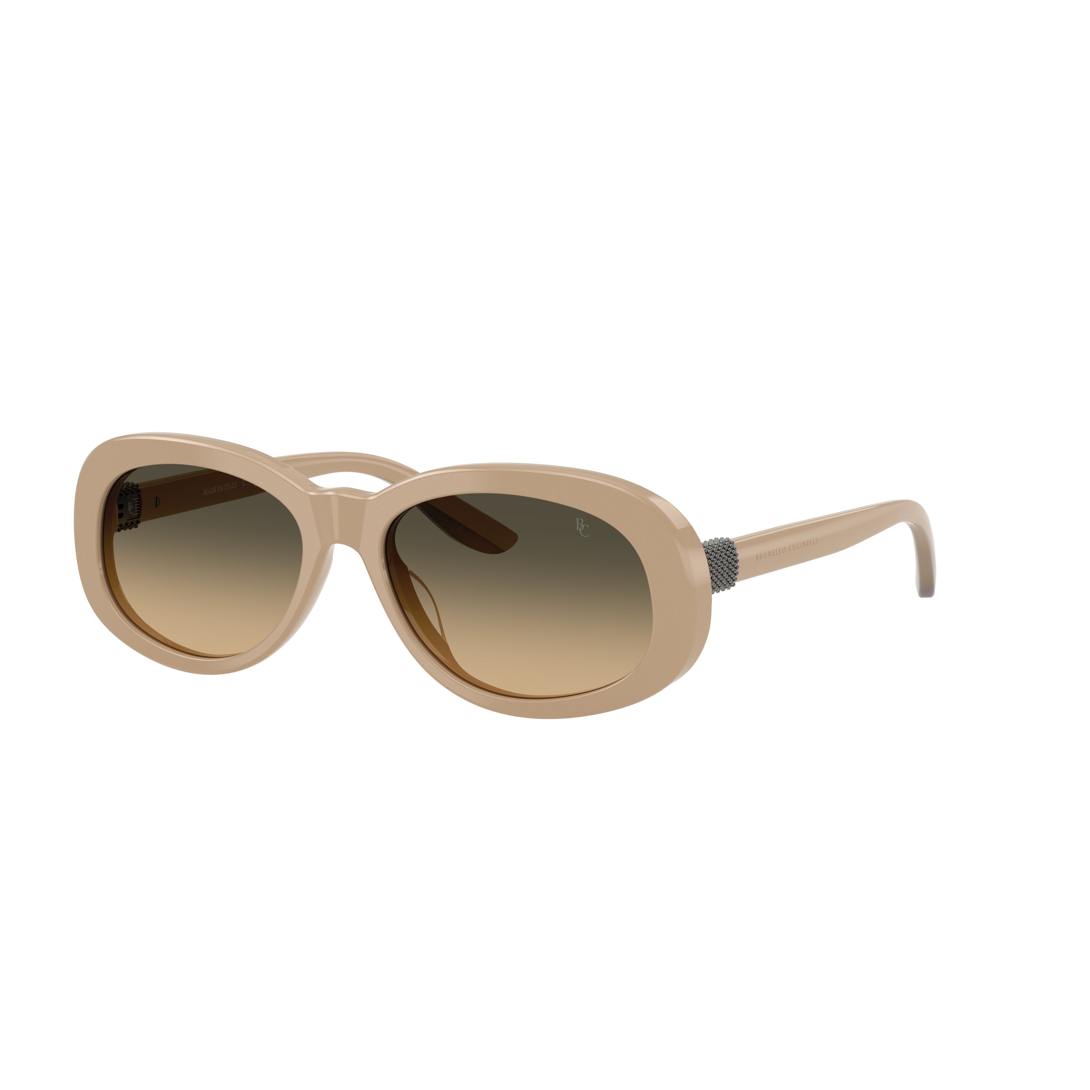 0bc4021s Rounded Rectangular Acetate Sunglasses with Gradient Lenses