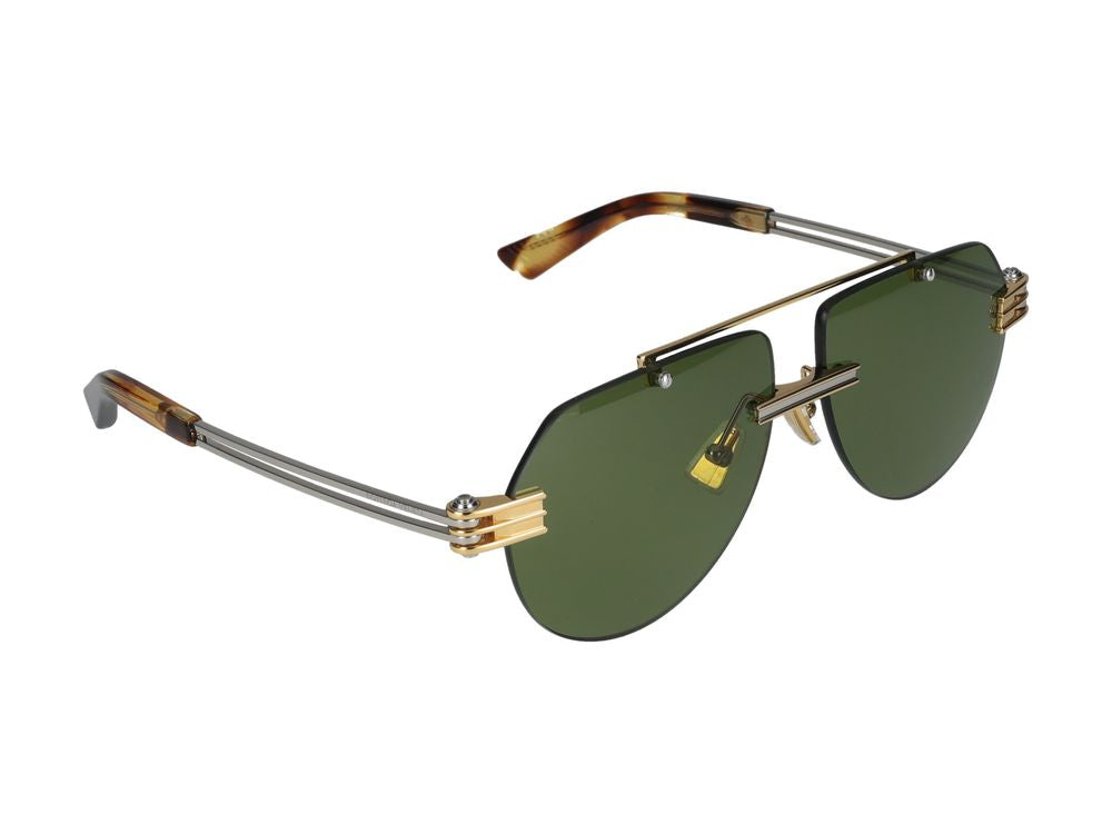 Sunglasses Bottega Veneta BV1342S 003 Gold Silver Green 59/13/145