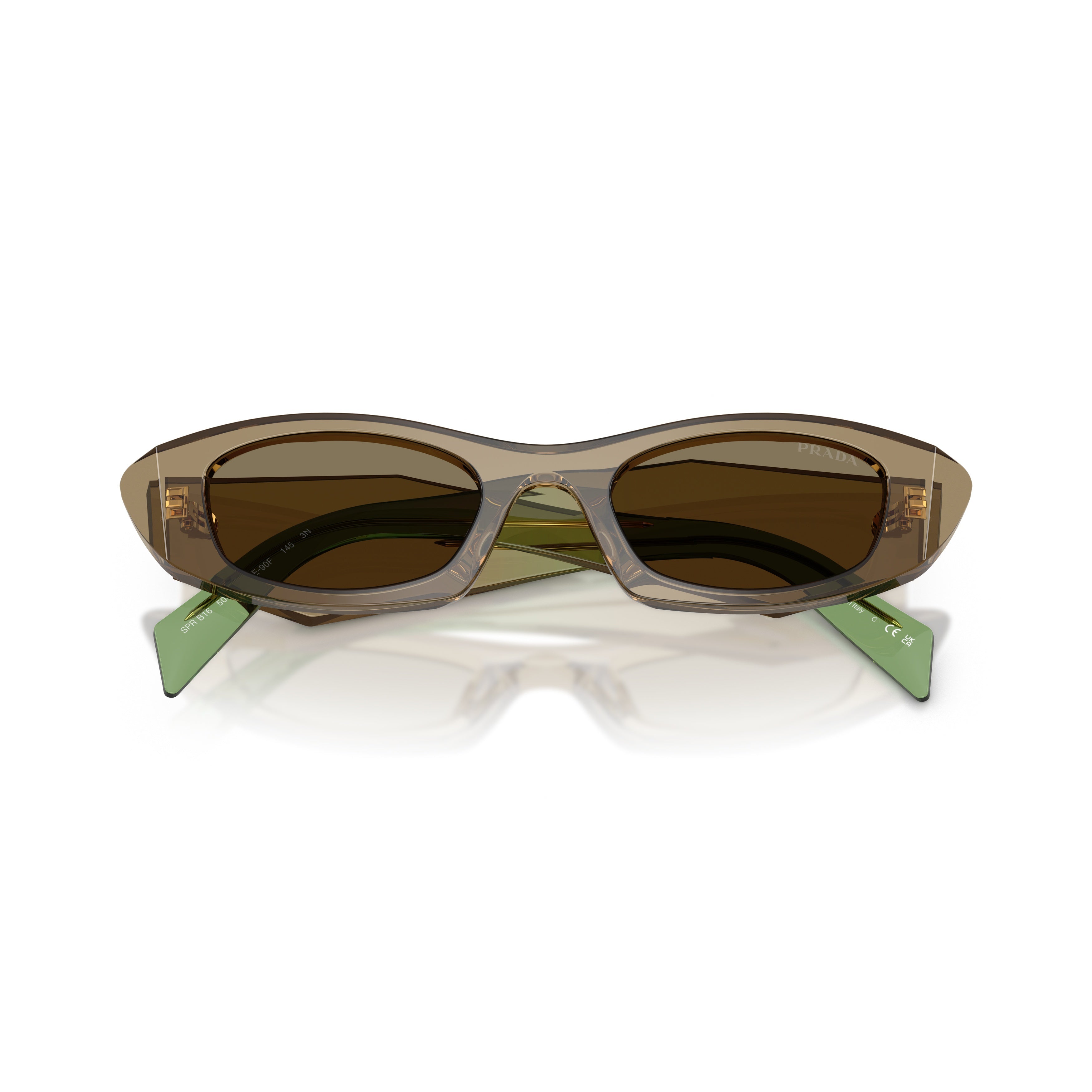 0pr B16s Translucent Acetate Rectangular Sunglasses