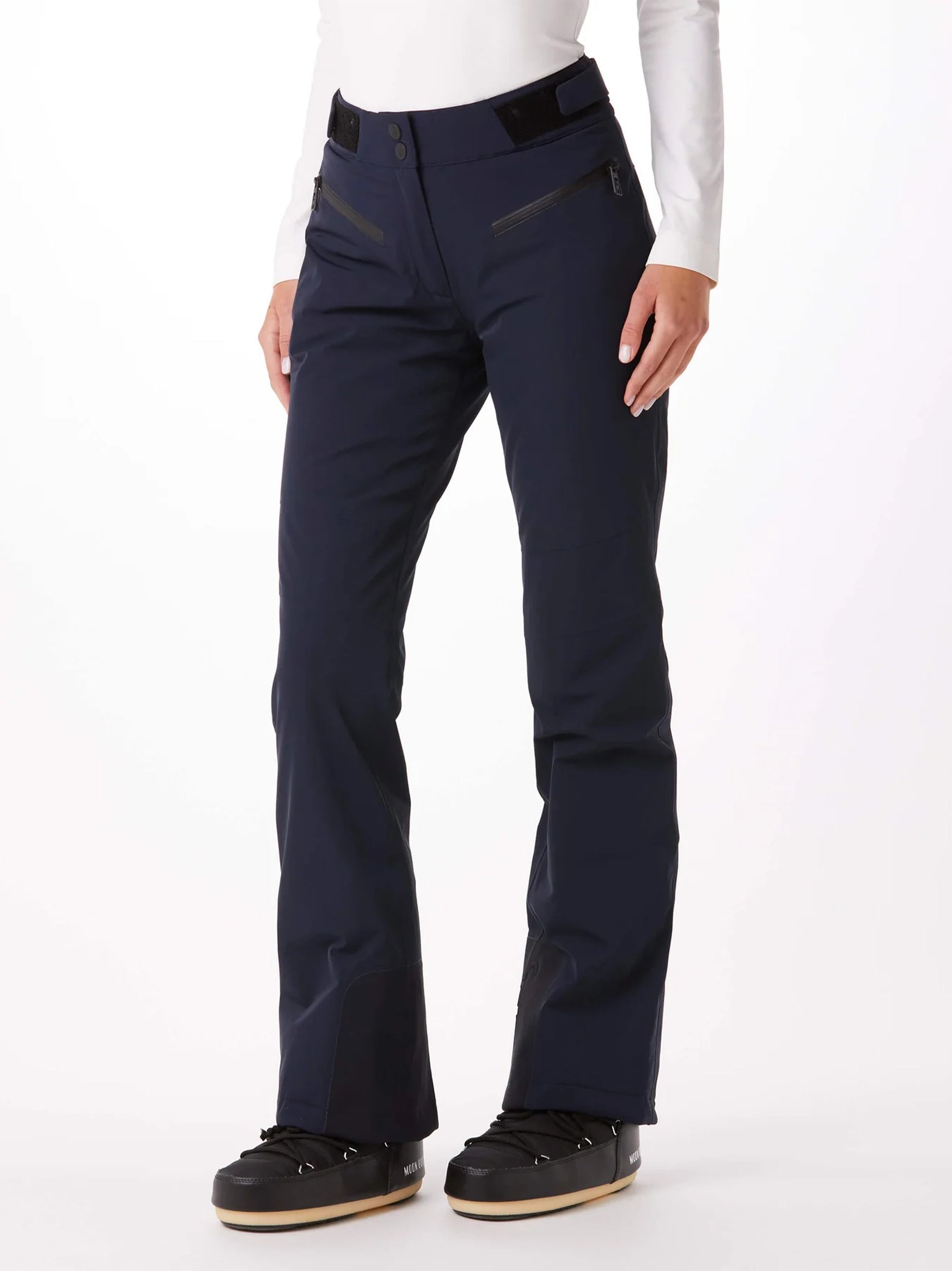 Blue Amis Fitted Flared Ski Pants