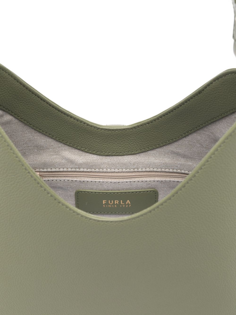 Structured Handbag In Pebbled Leather