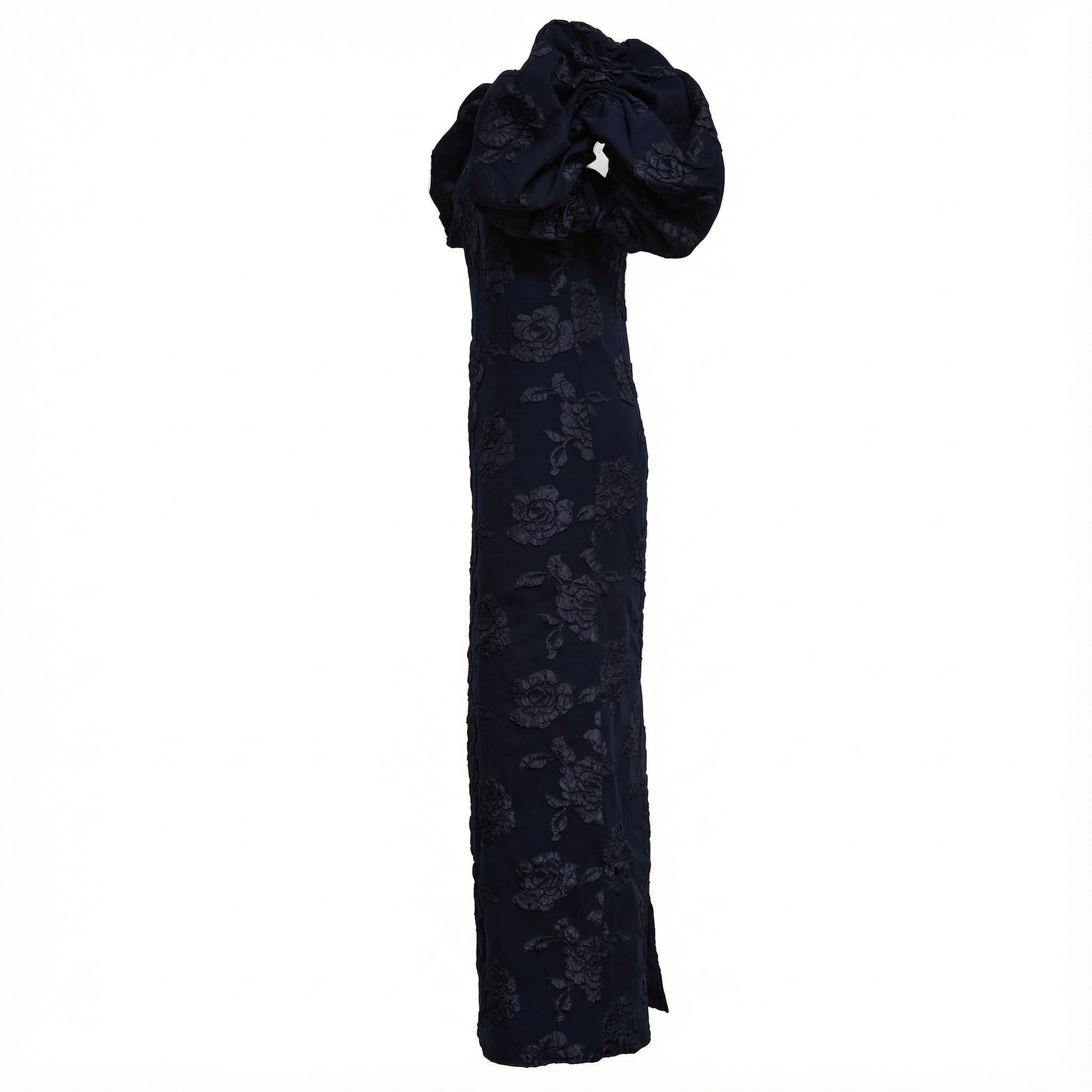 Ruby Jacquard Midi Puff Dress
