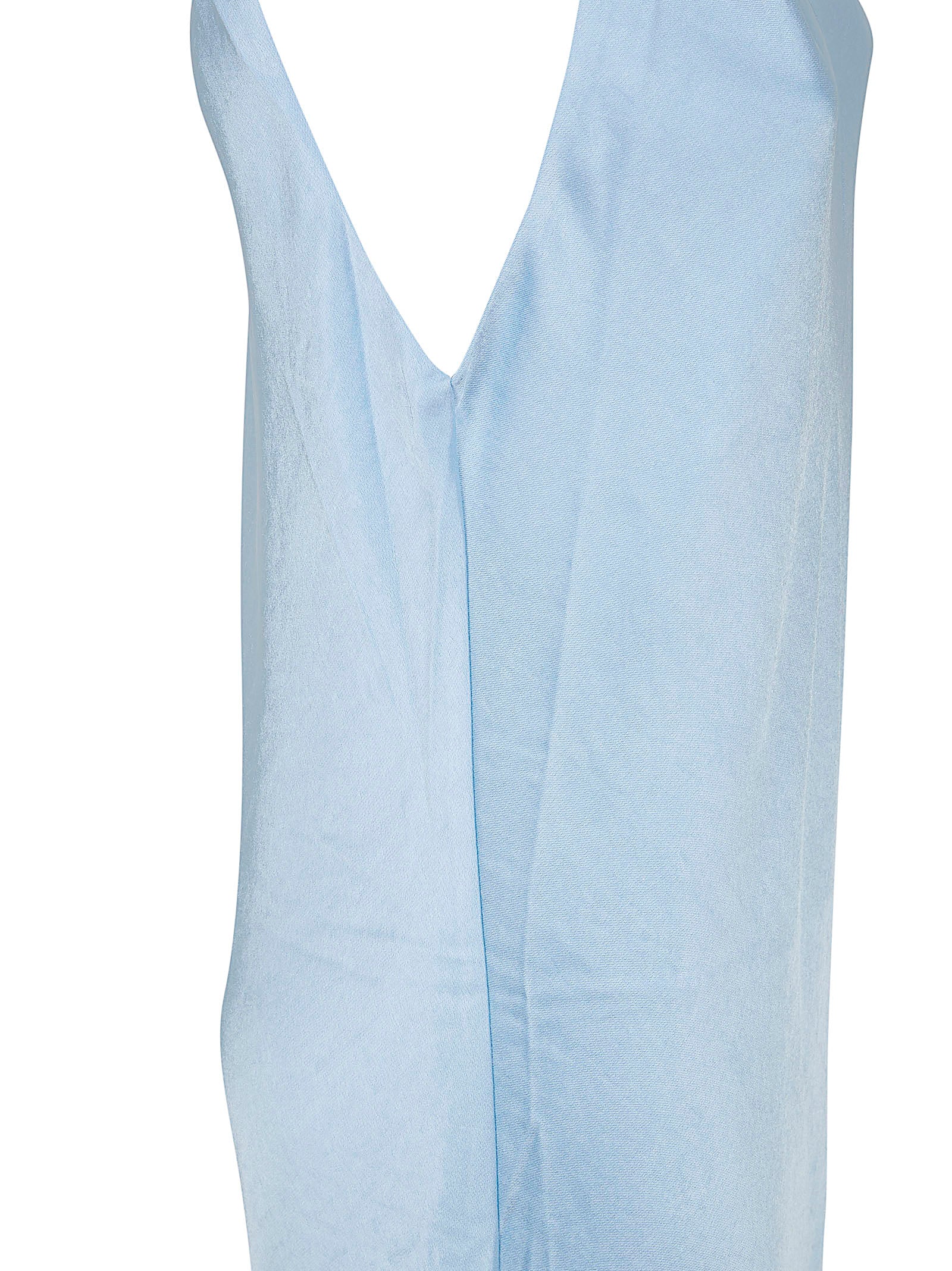 Sleeveless Midi Dress with Subtle Sheen