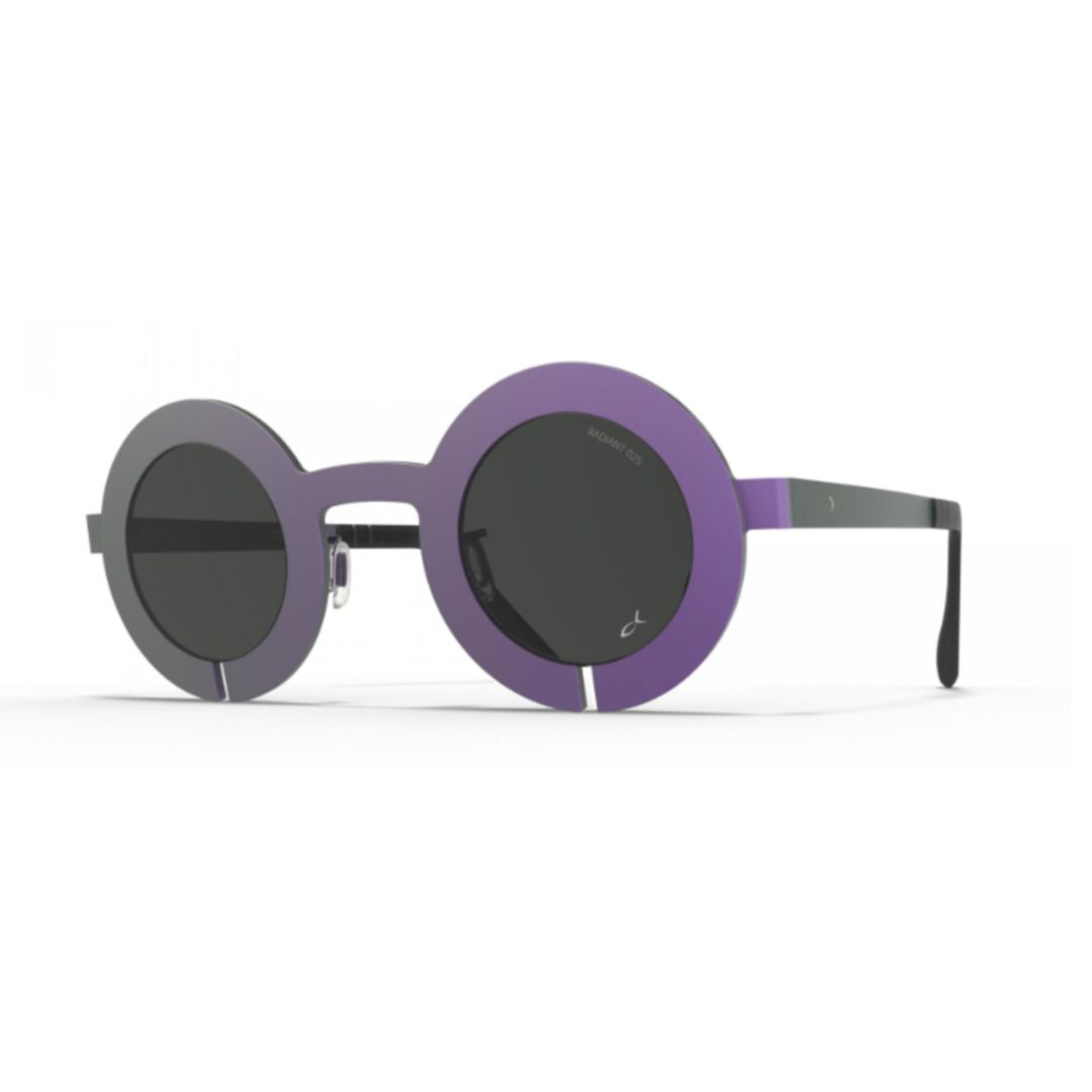 Bf1098 Slot-R Gradient Round Frame Sunglasses with Metallic Accents