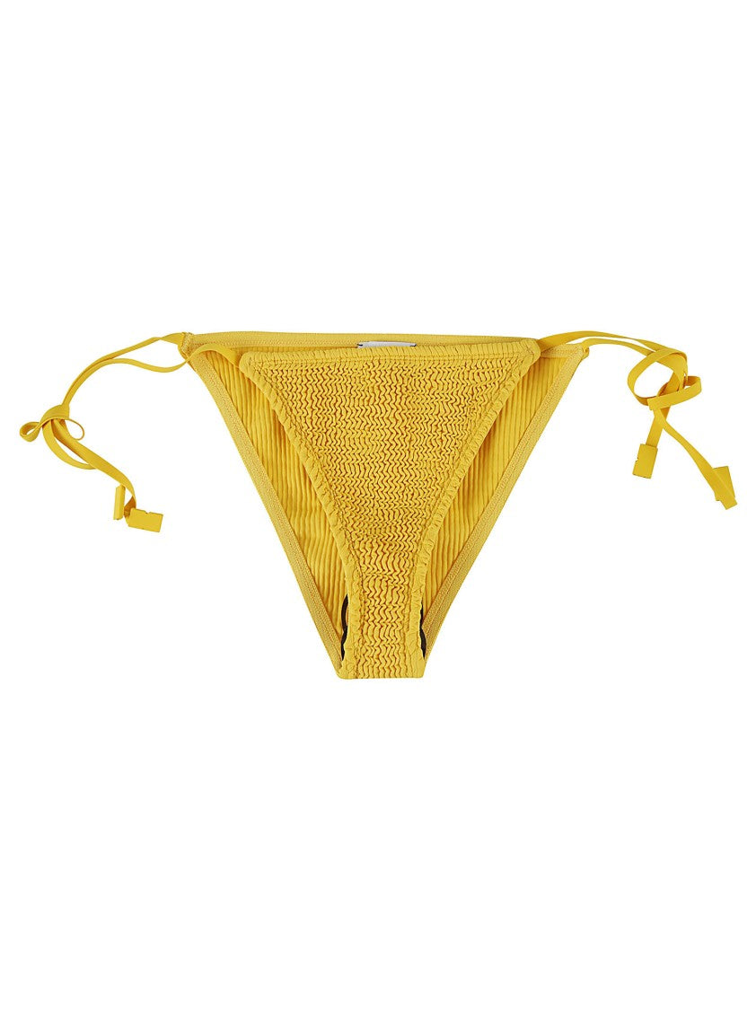 Textured Yellow Bikini Bottom
