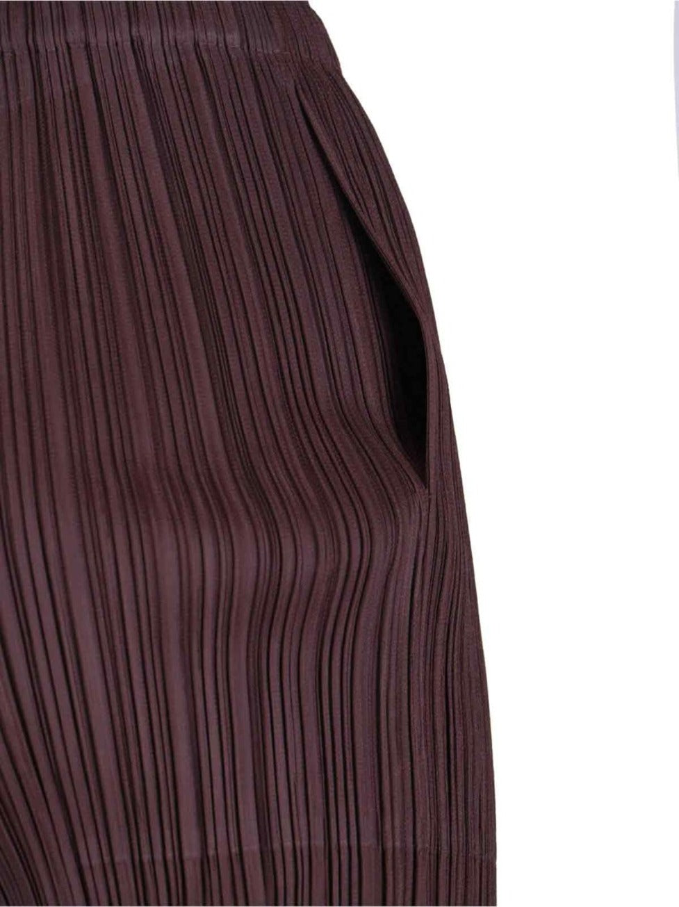 Pleated Brown Trousers With Cropped Cut