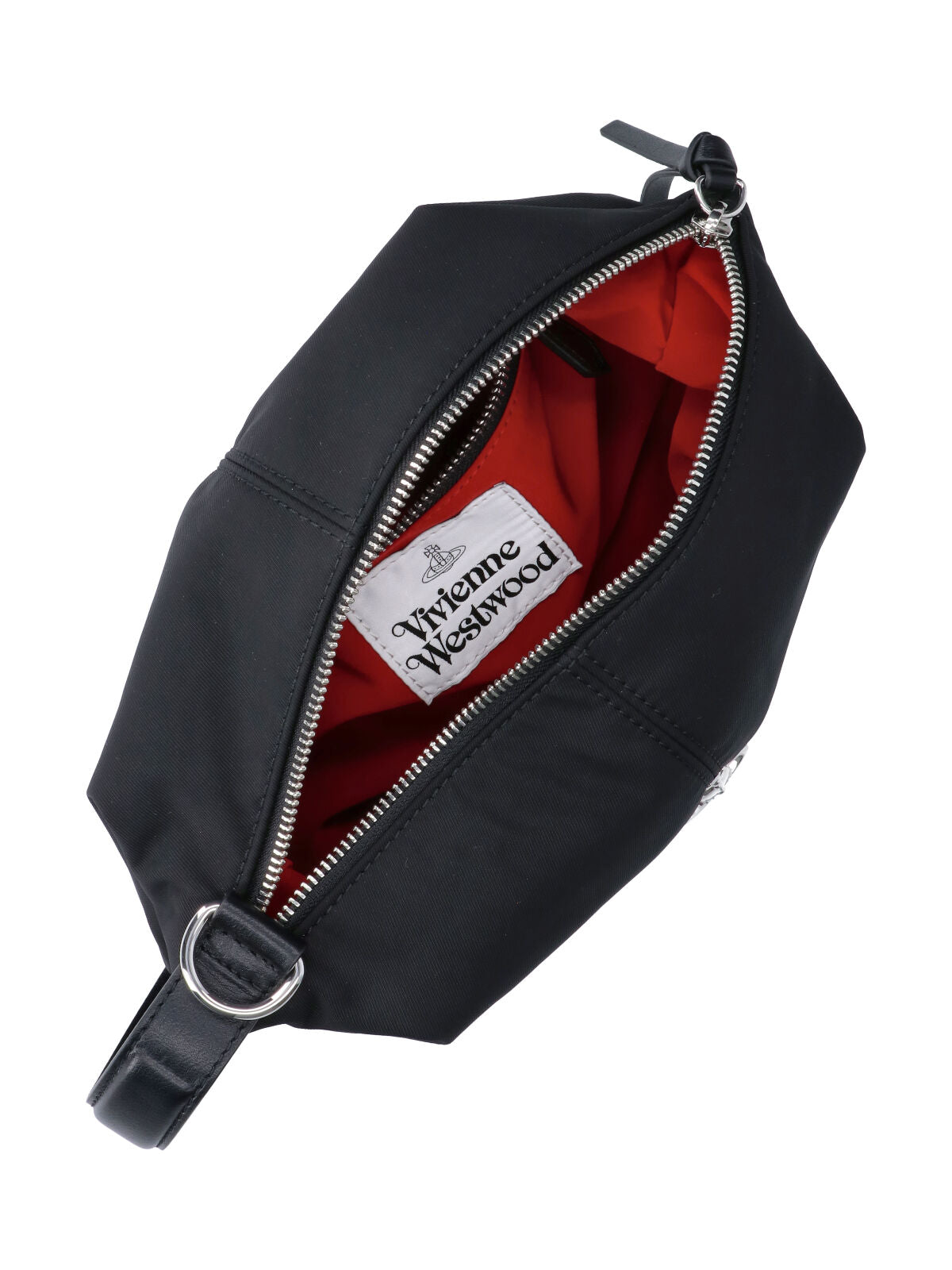 Black Wash Bag Fabric Zip Pouch