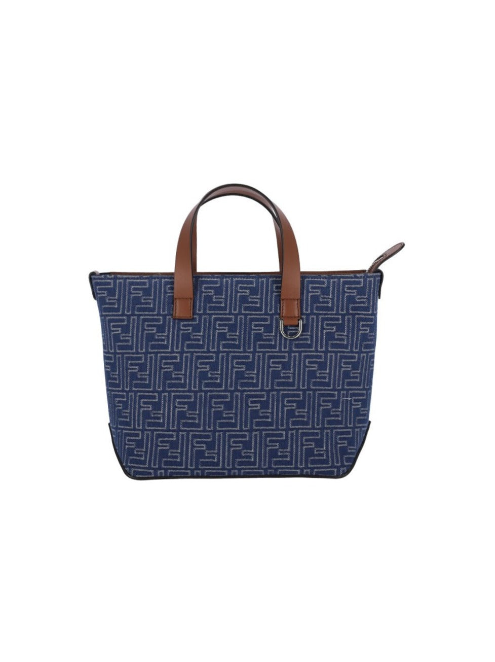 "Ff" Small Bora Tote Bag Blue