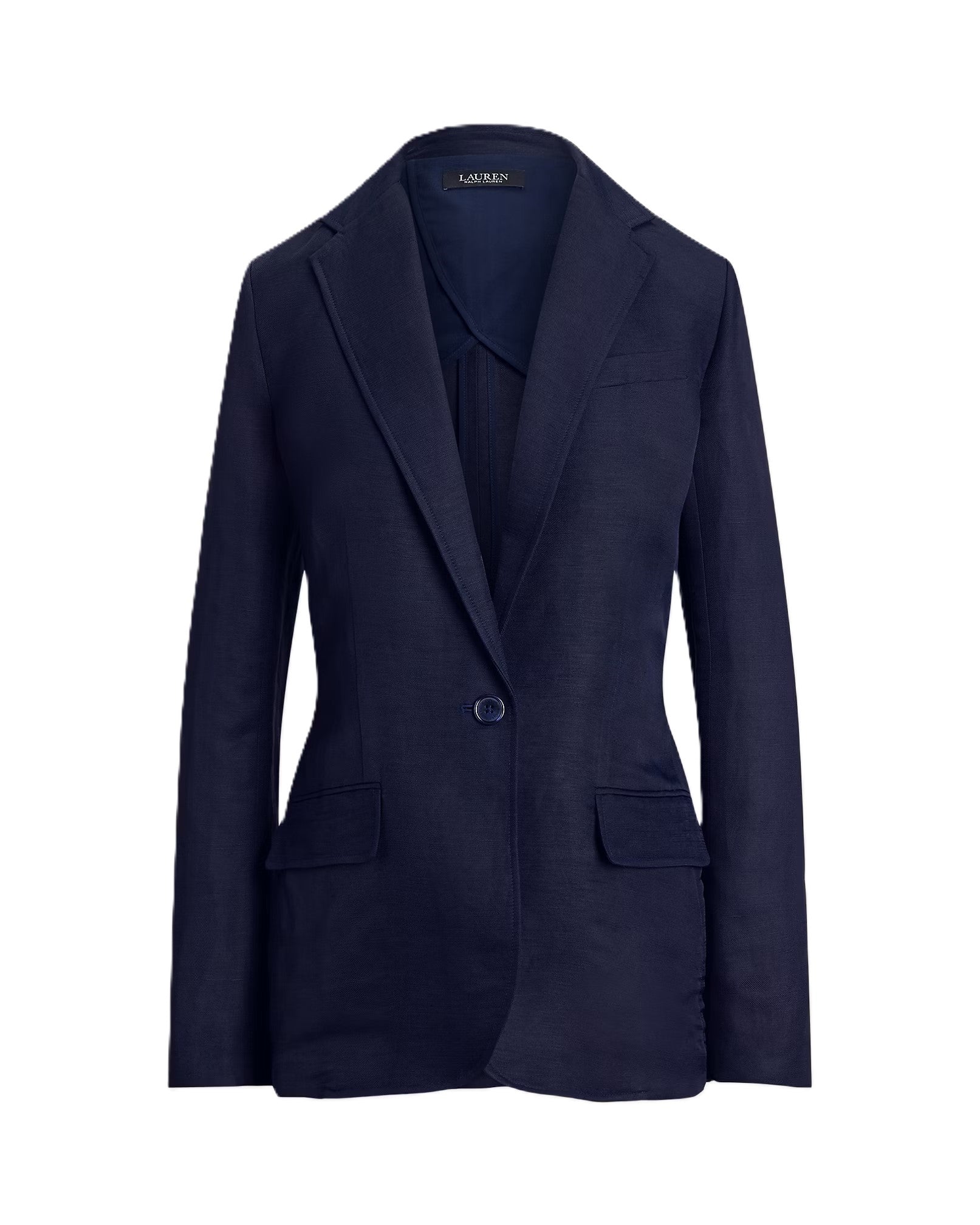 Navy Blue Light Linen Blazer Jacket