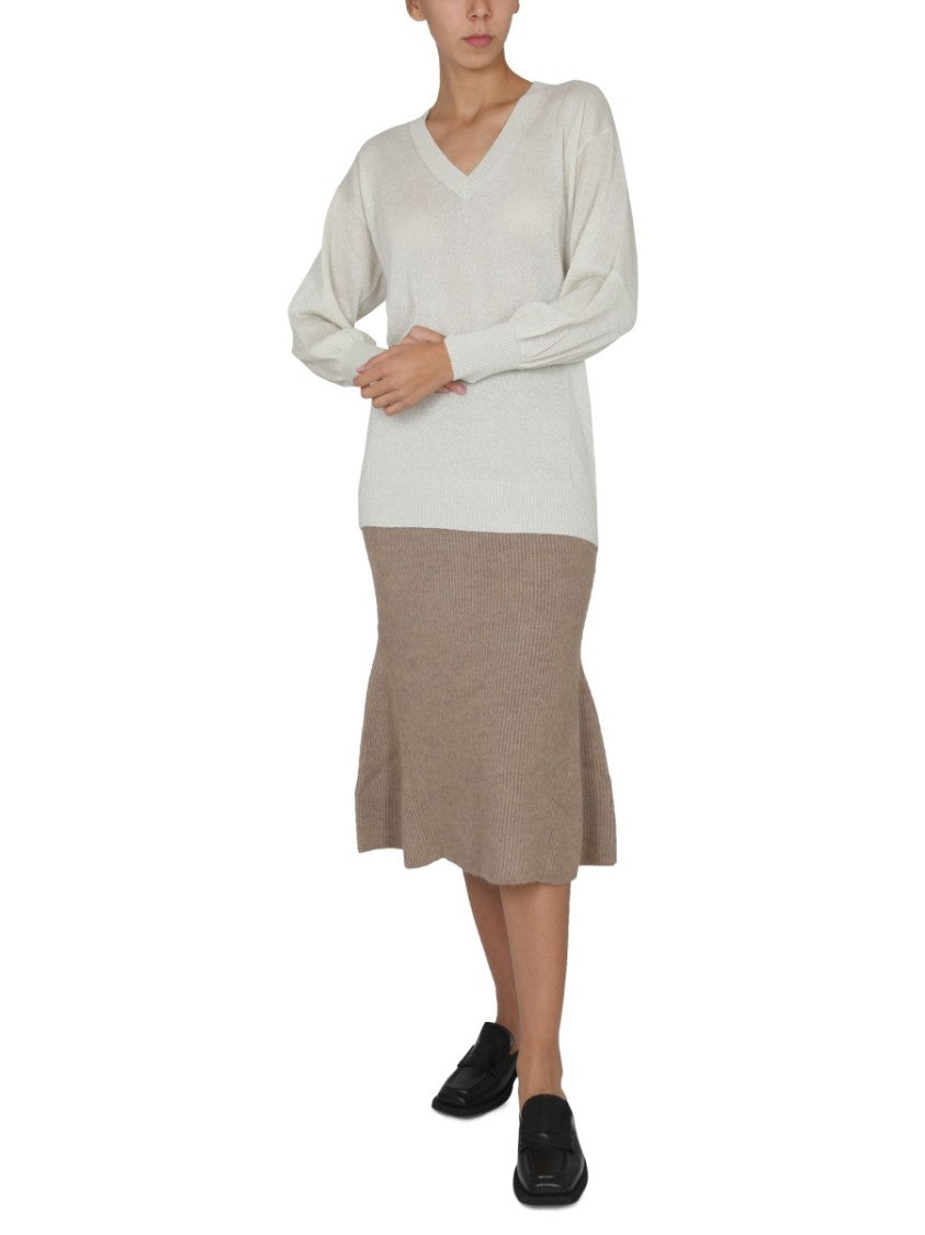 Relaxed Fit V-Neck Jersey