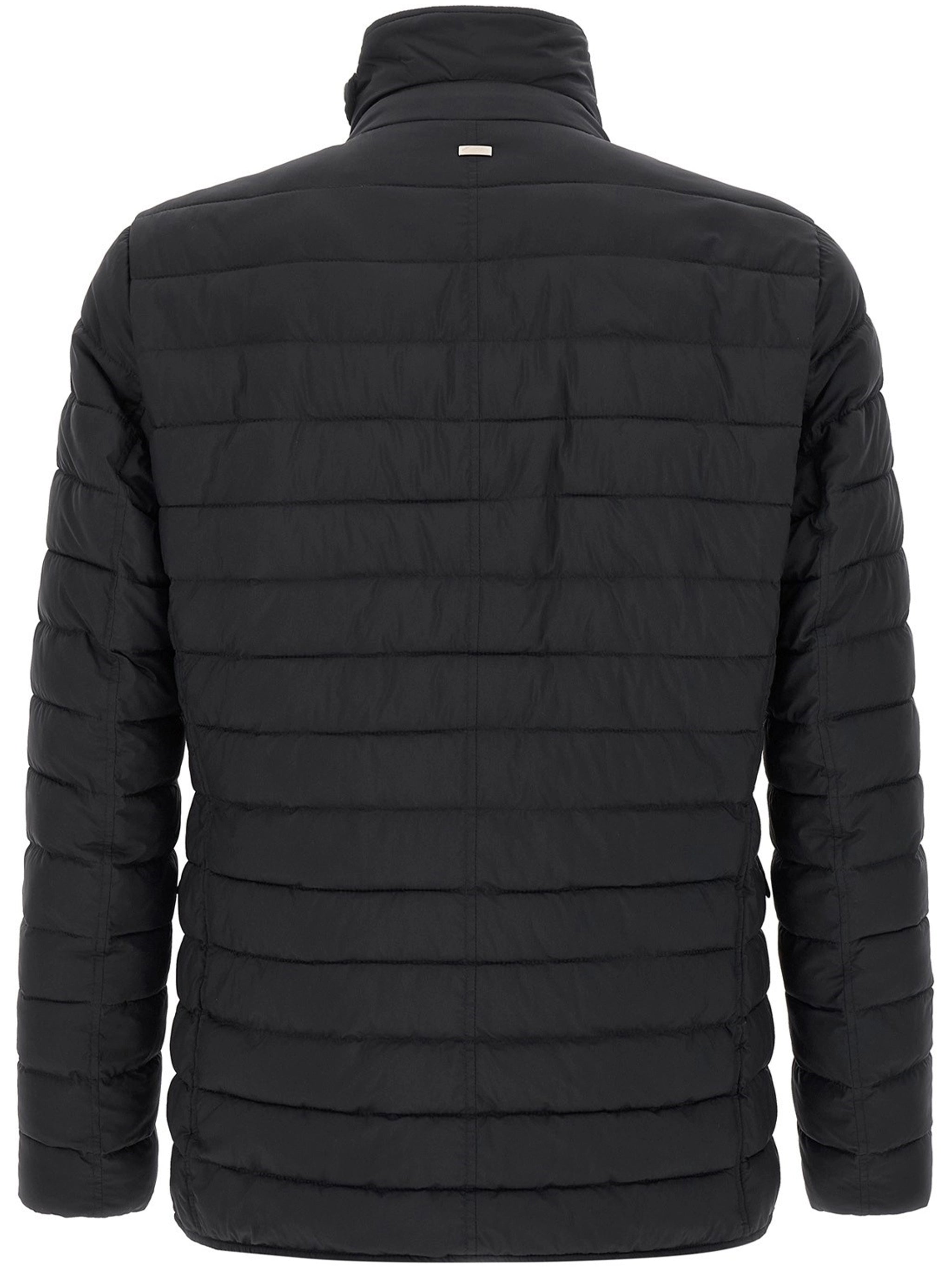 Black Legend Quilted Stand Collar Jacket
