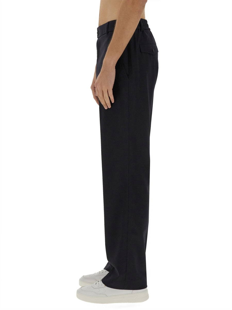 Classic Tailored Straight Leg Pants with Smooth Finish