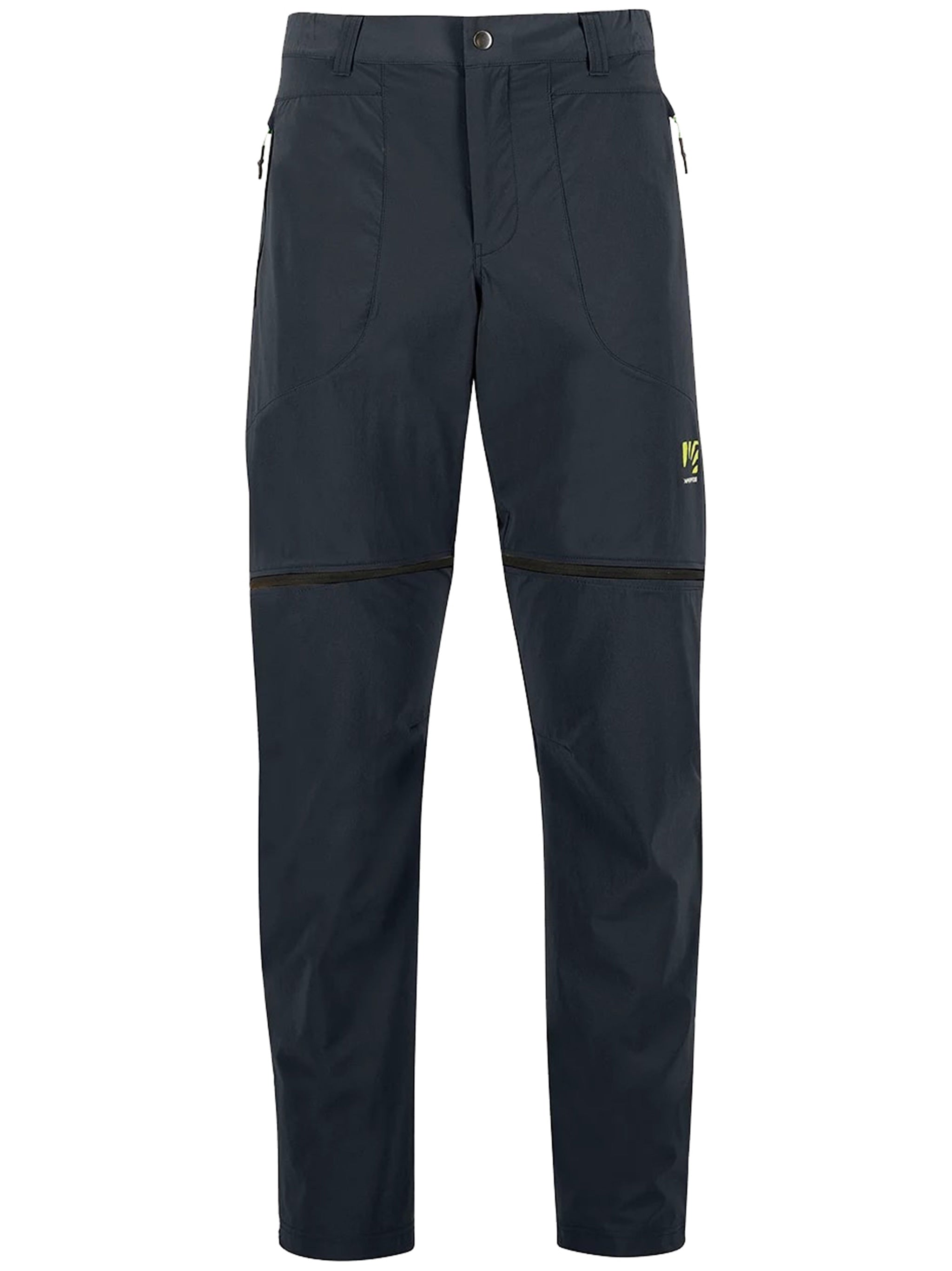 Black Bosconero Straight Zip-Off Pants