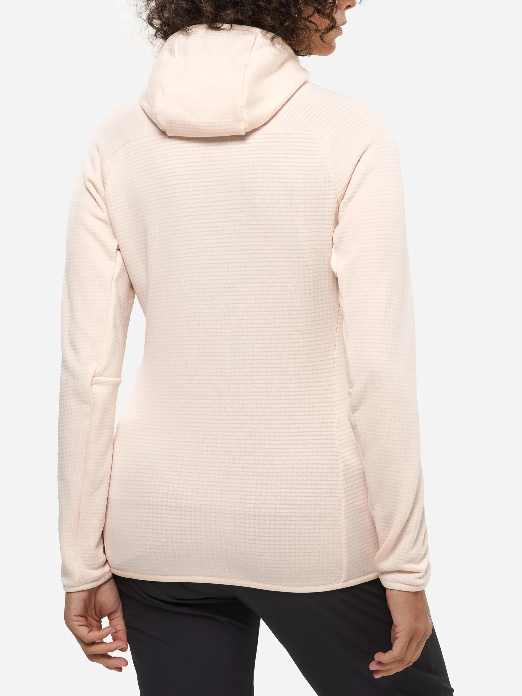 Fusion Grid Textured Grid Pattern Hoodie