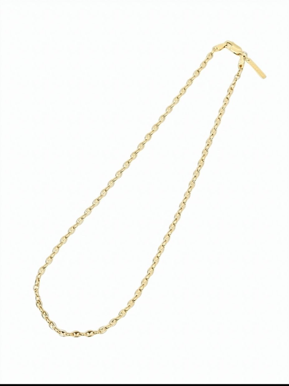 Smooth Polished Gold Vermeil Necklace with Delicate Links