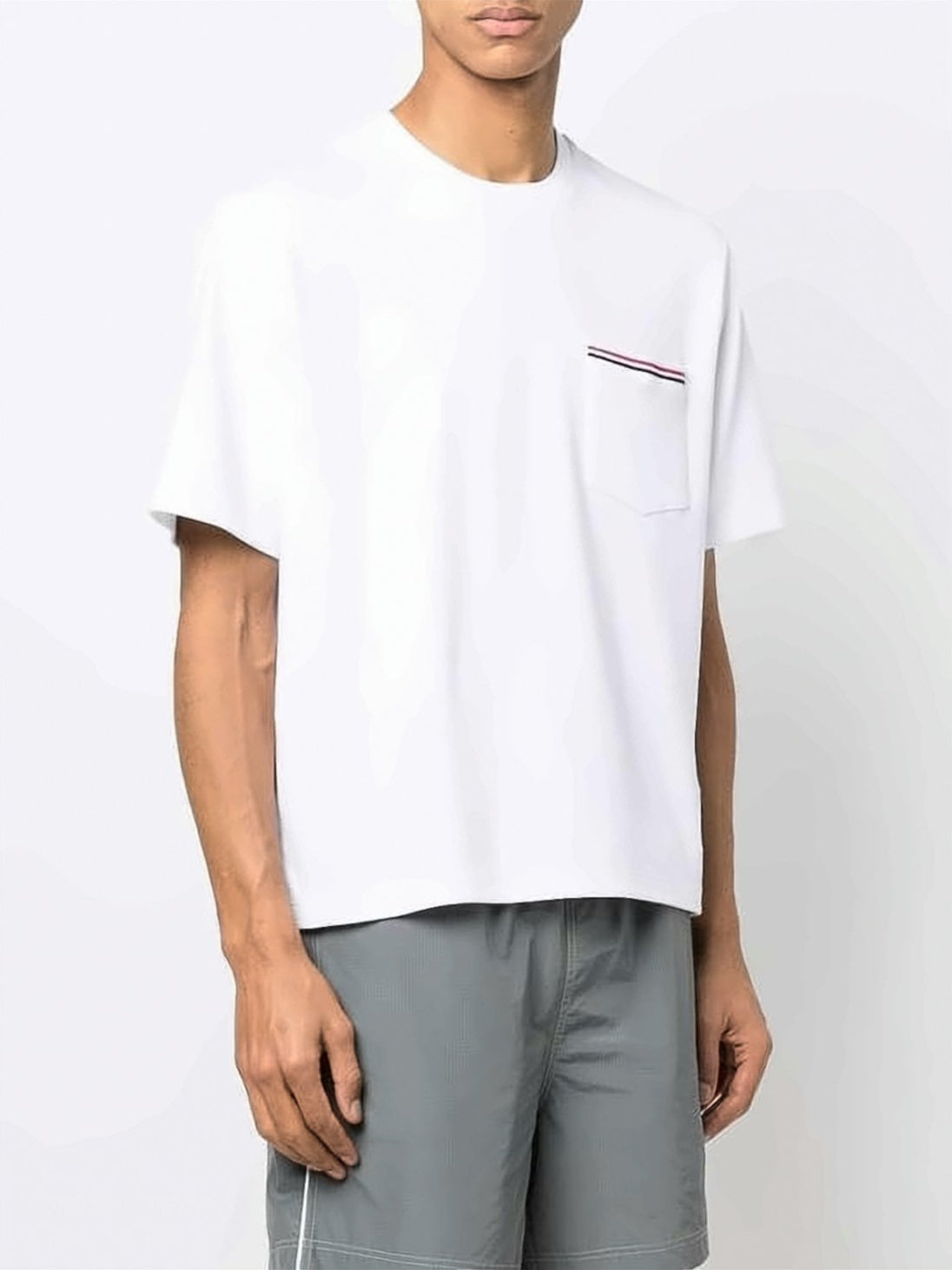 Short-Sleeved Boxy-Cut Cotton T-Shirt