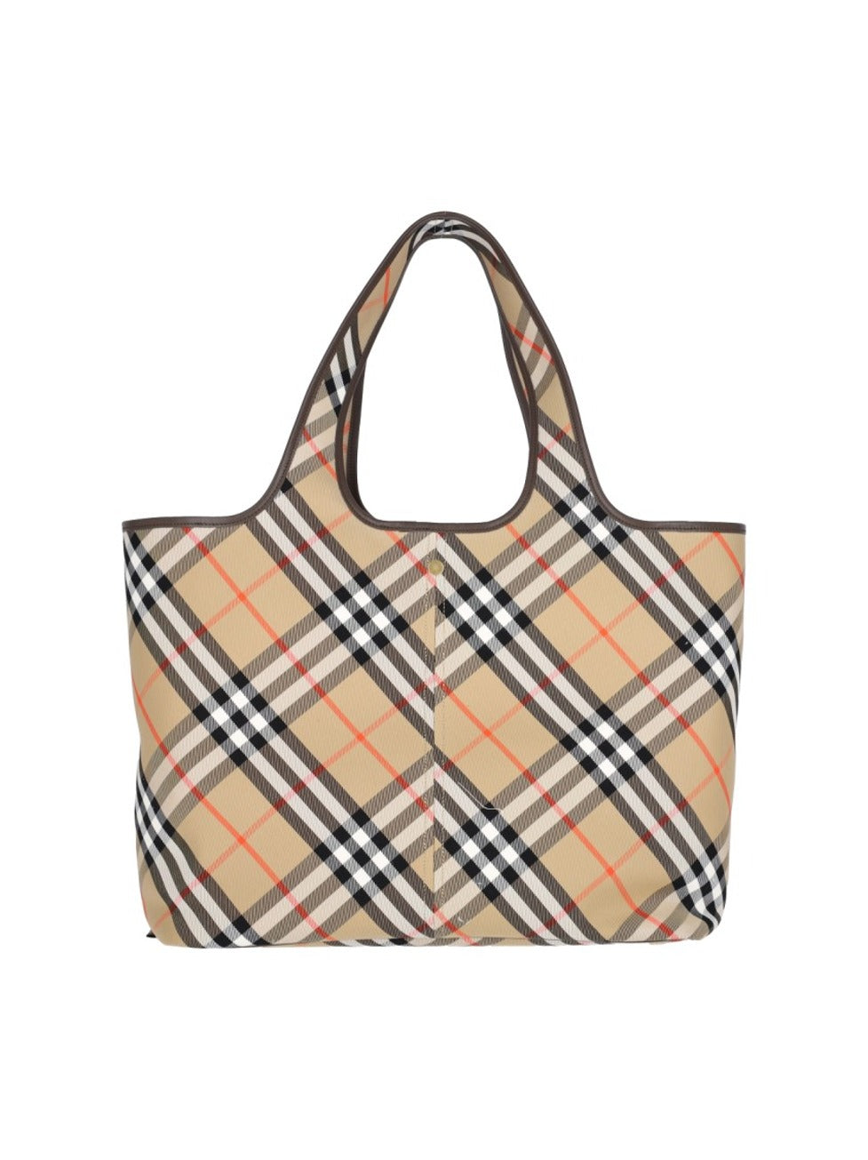 Check' Medium Tote – Beige