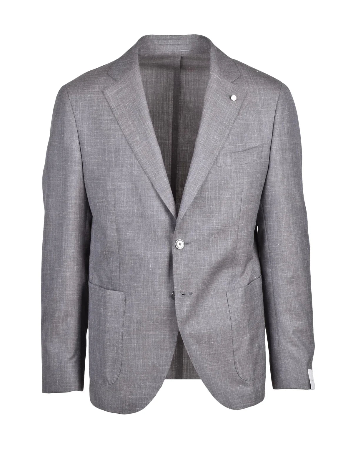 Wool Silk Linen Jacket - Grey