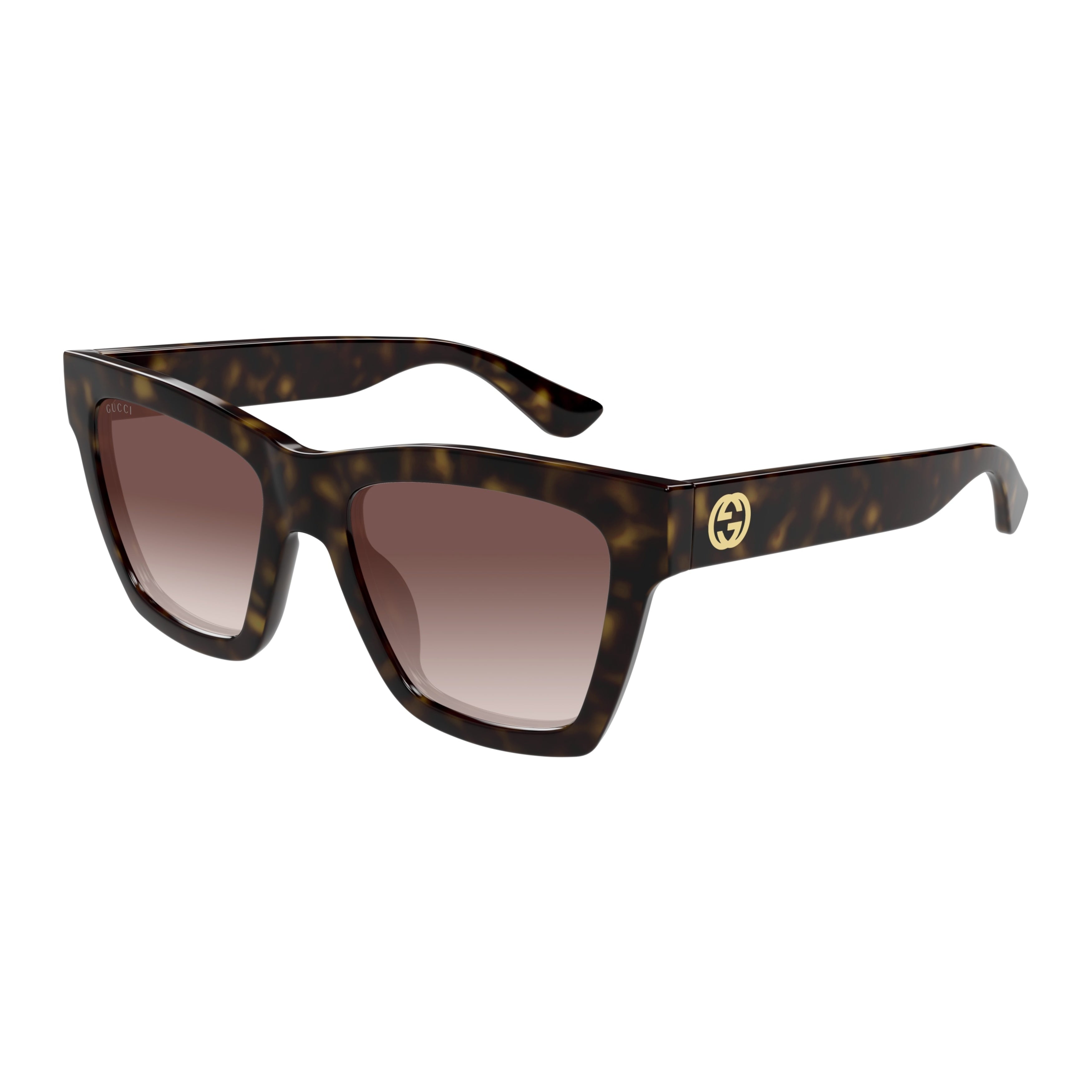 Tortoiseshell Oversized Square Sunglasses with Gradient Lenses