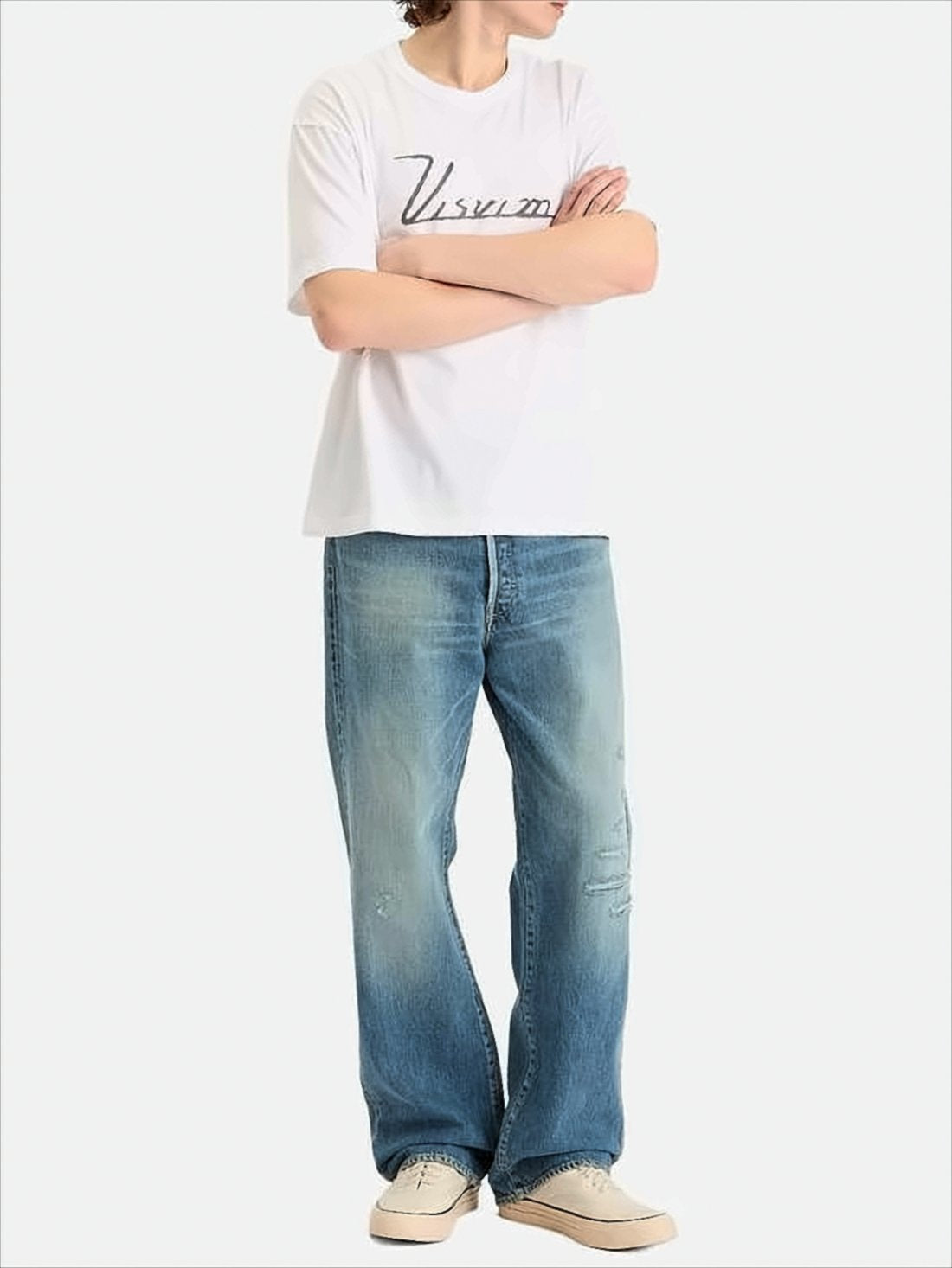 T-shirt z krótkim rękawem z nadrukiem logo wykonanym pismem odręcznym