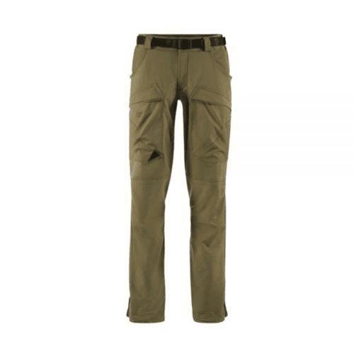 Utilitarian Green Straight Pants with Reinforced Knee Patches