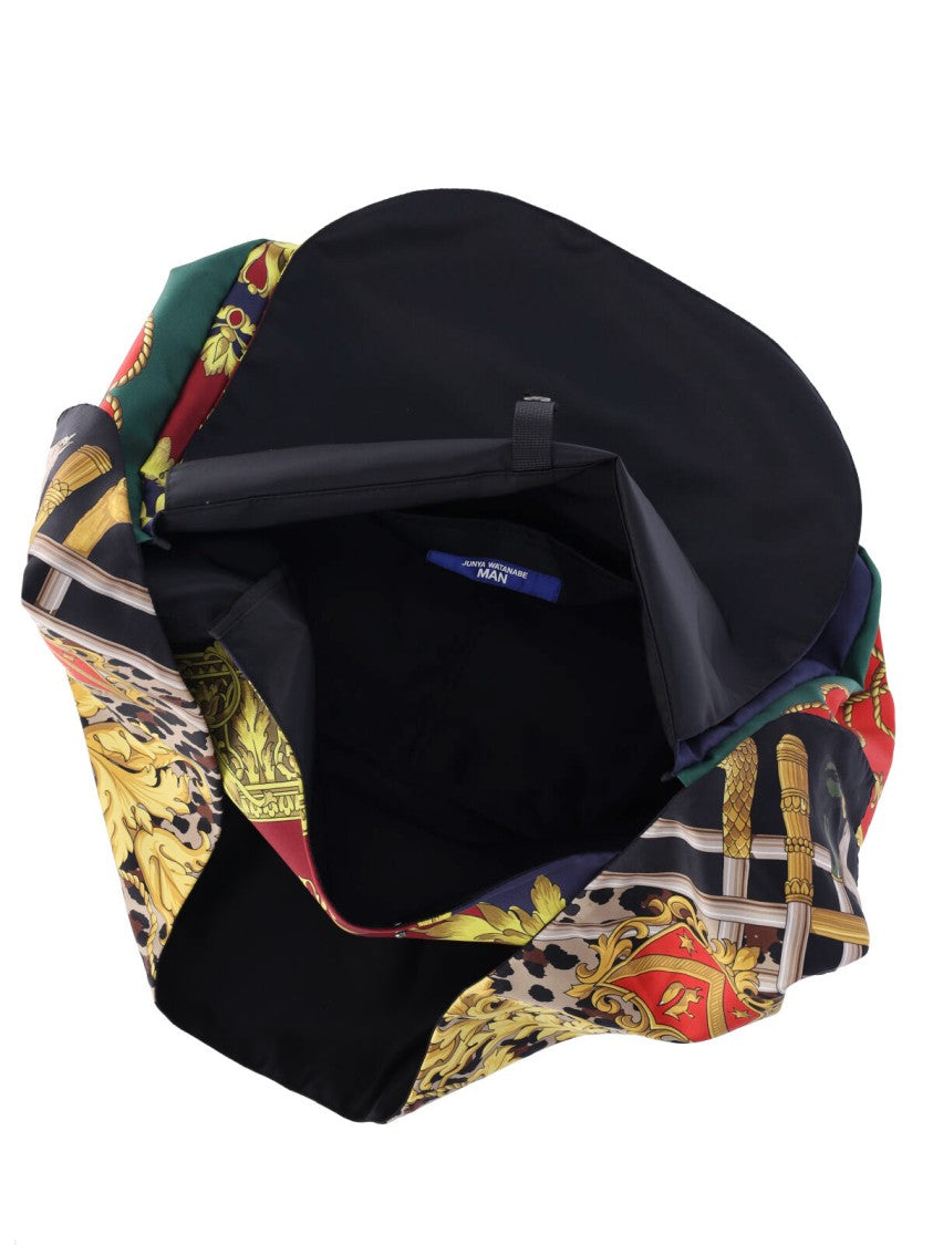 Printed Silk Shoulder Bag – Multicolor