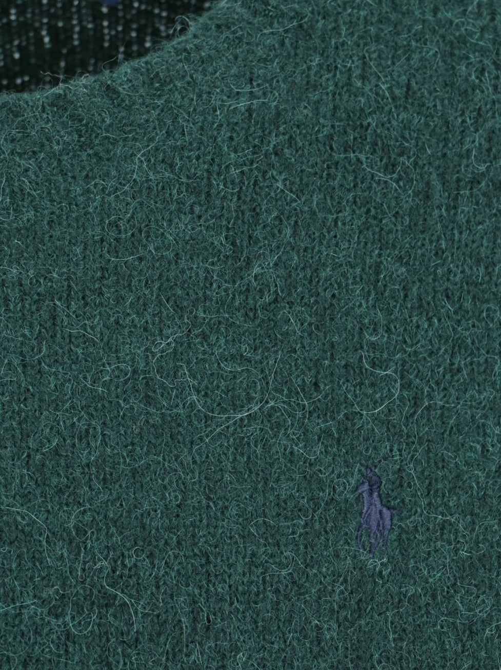 Crew Neck Sweater With Ribbed Trims And Embroidered Logo