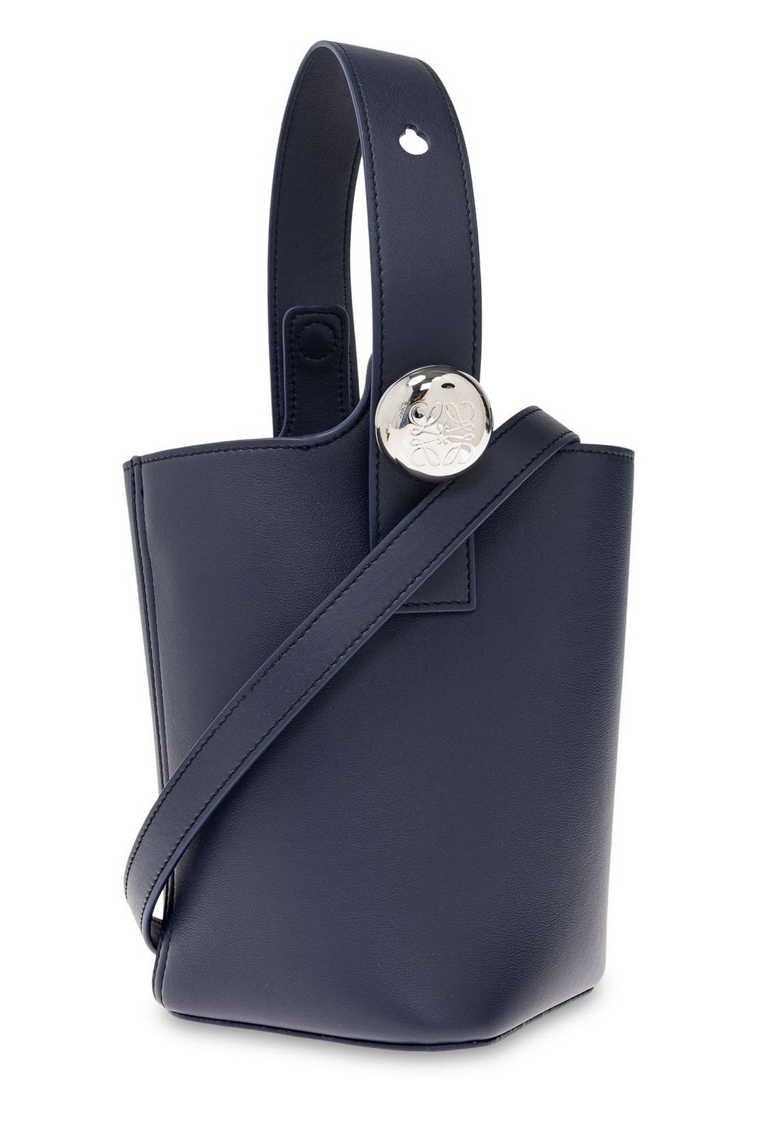 Structured Calf Leather Tote Bag