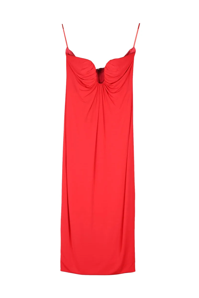 Longuette Lycra Dress - Red