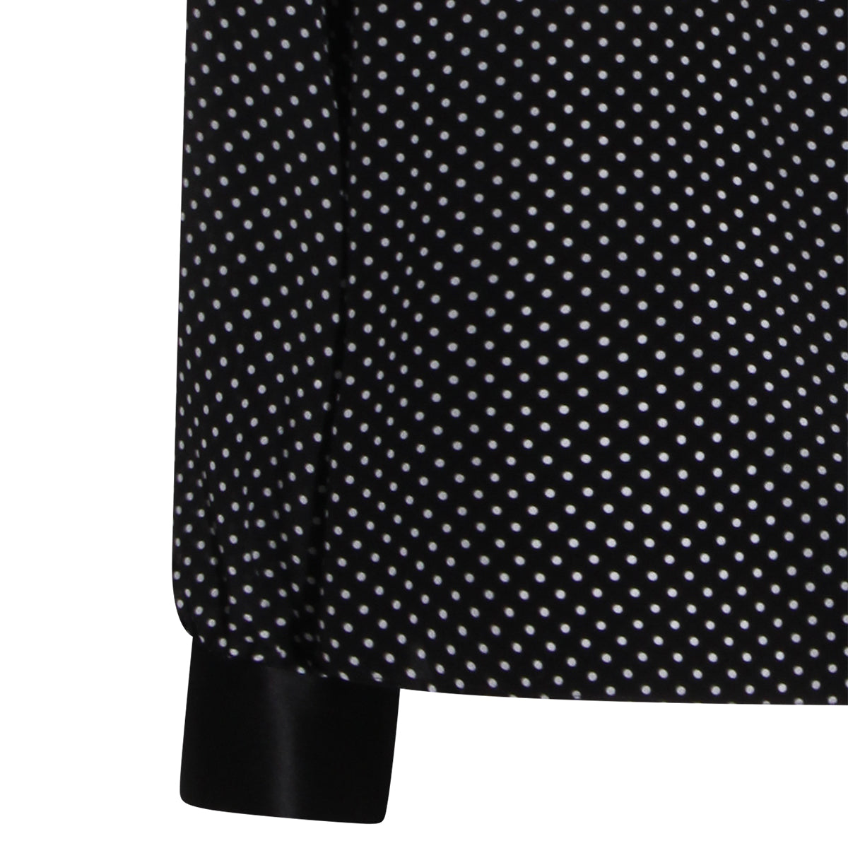 Polka Dot Blouse with Satin Bow Detail