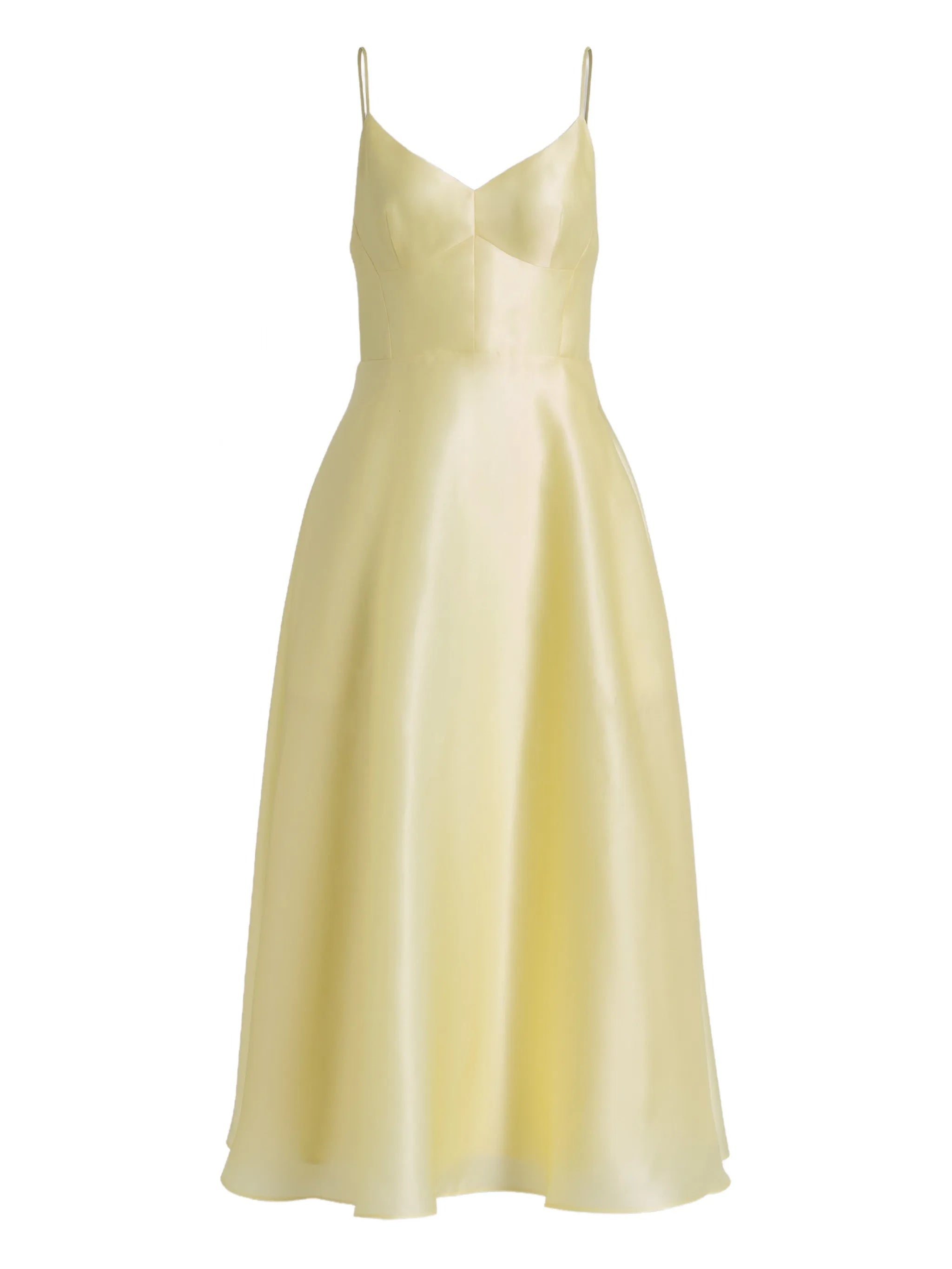 Black Abito Midi Flared Silk Dress