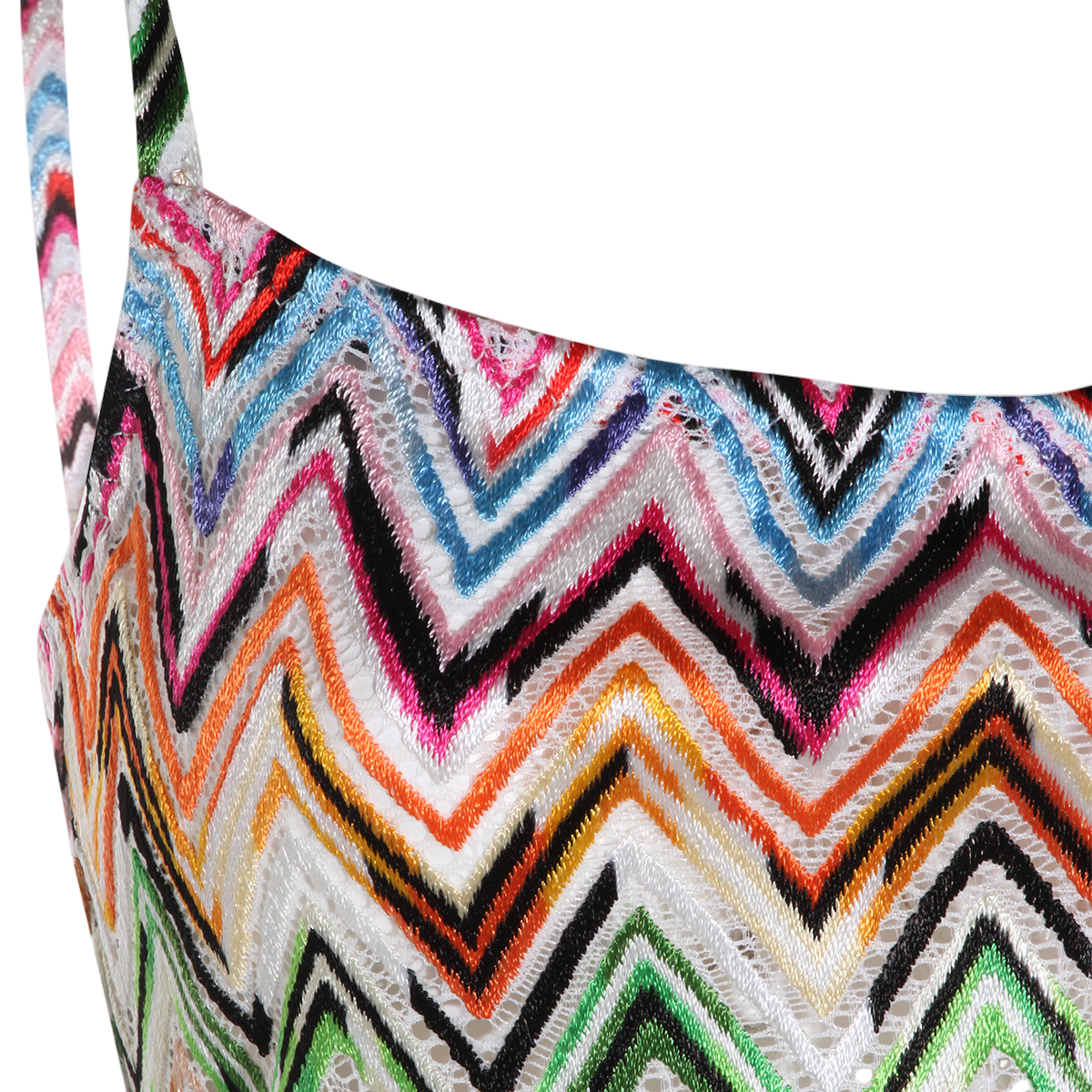 Zigzag Pattern Midi Dress