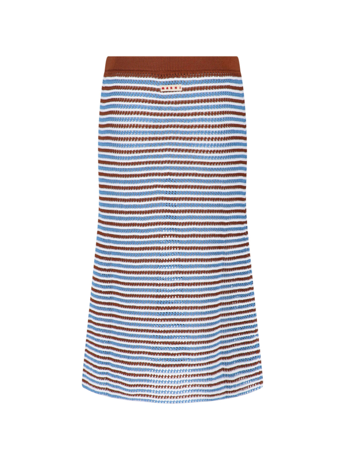Multicolor Crochet Knit Cotton Skirt