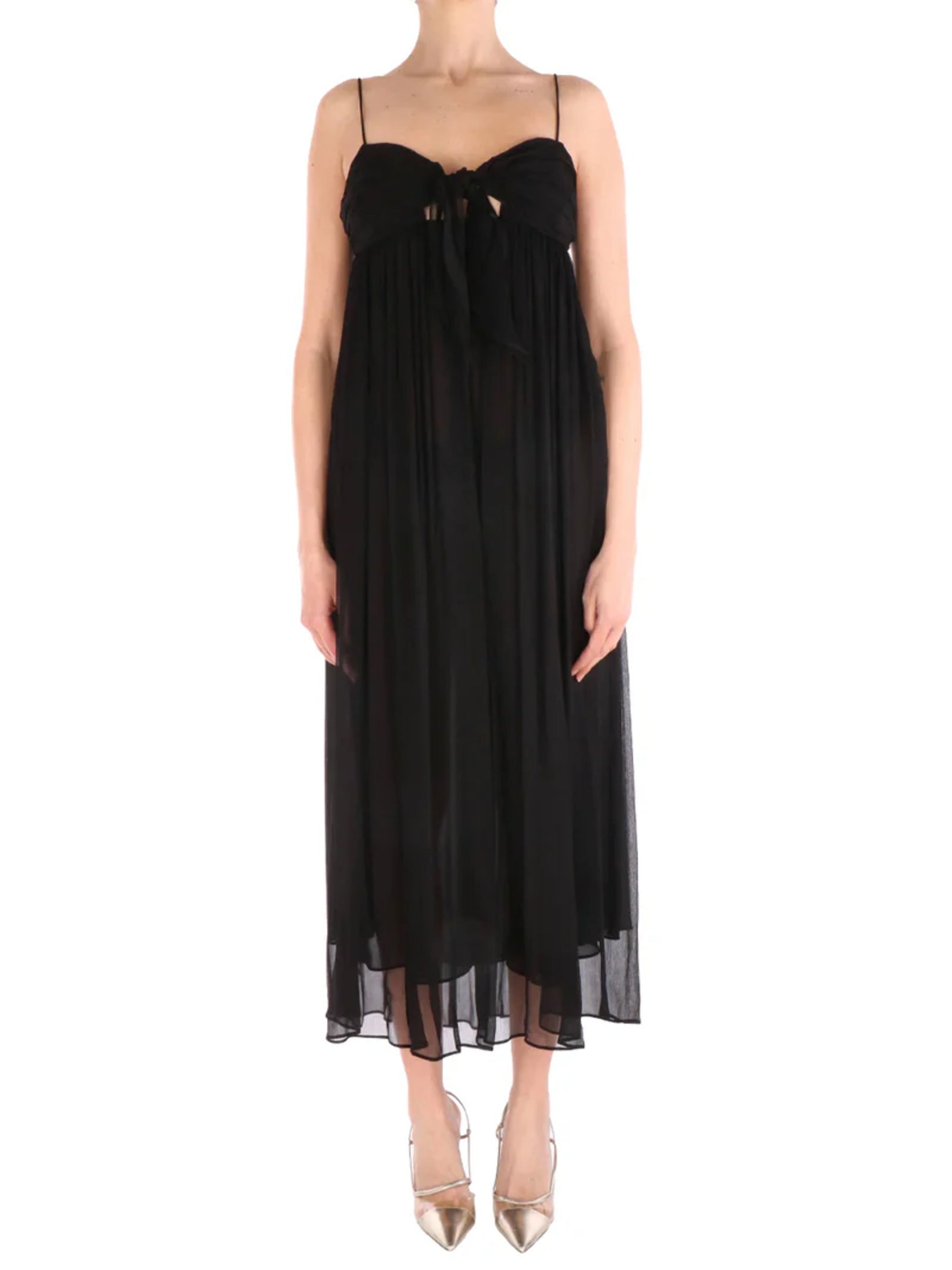 Midi Dress with Spaghetti Straps